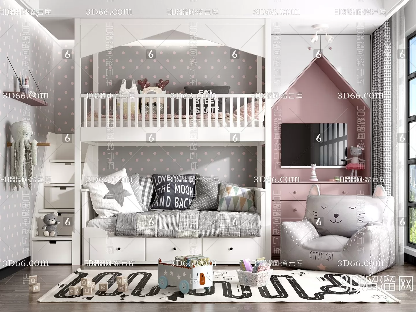 Children Room 3D Scenes – 0318 Children Room 3D Scenes – 0318