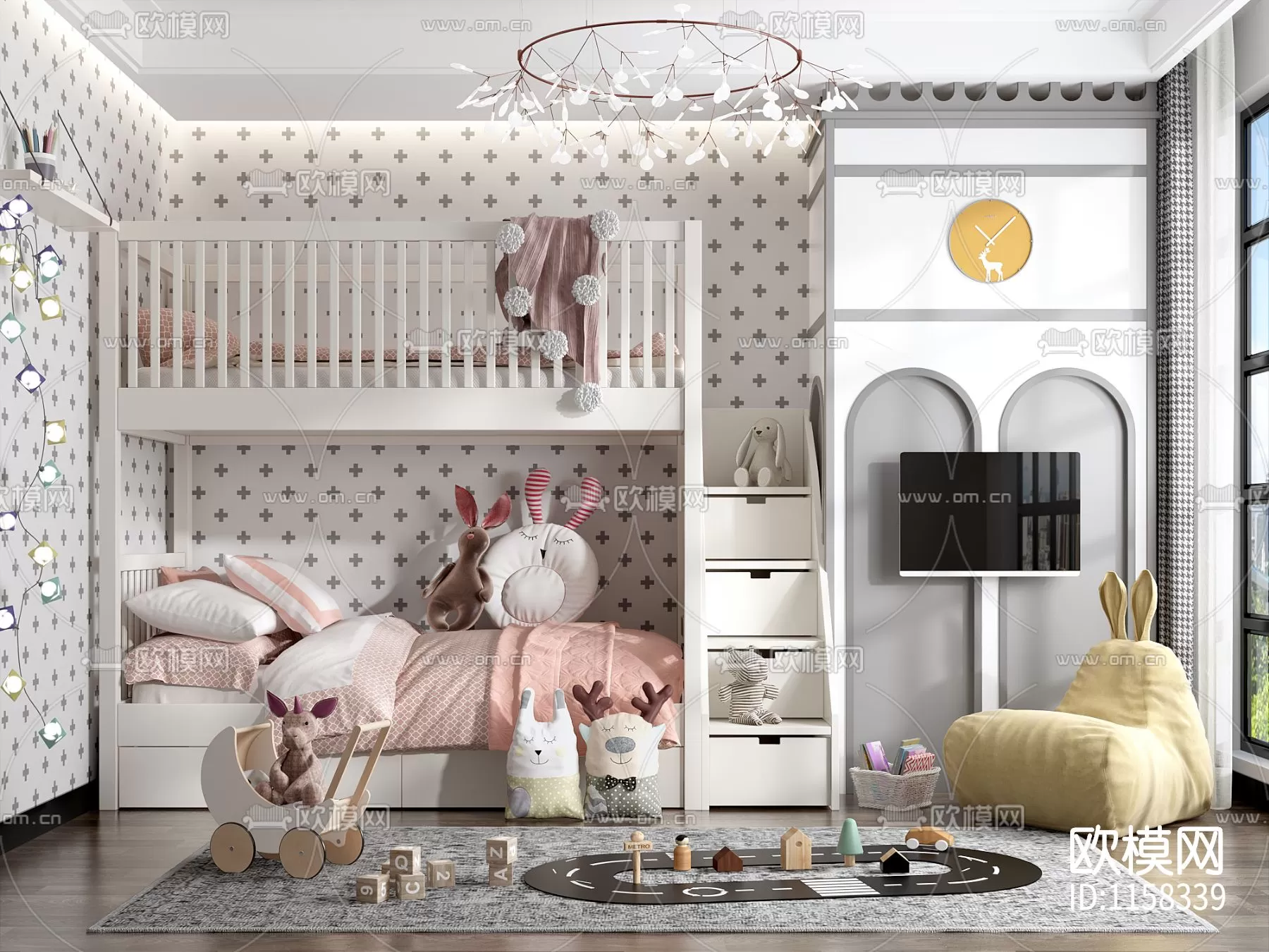 Children Room 3D Scenes – 0319 Children Room 3D Scenes – 0319