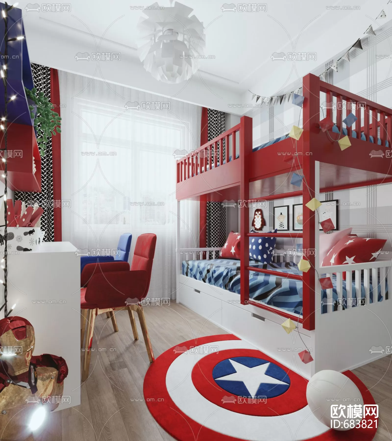 Children Room 3D Scenes – 0341 Children Room 3D Scenes – 0341