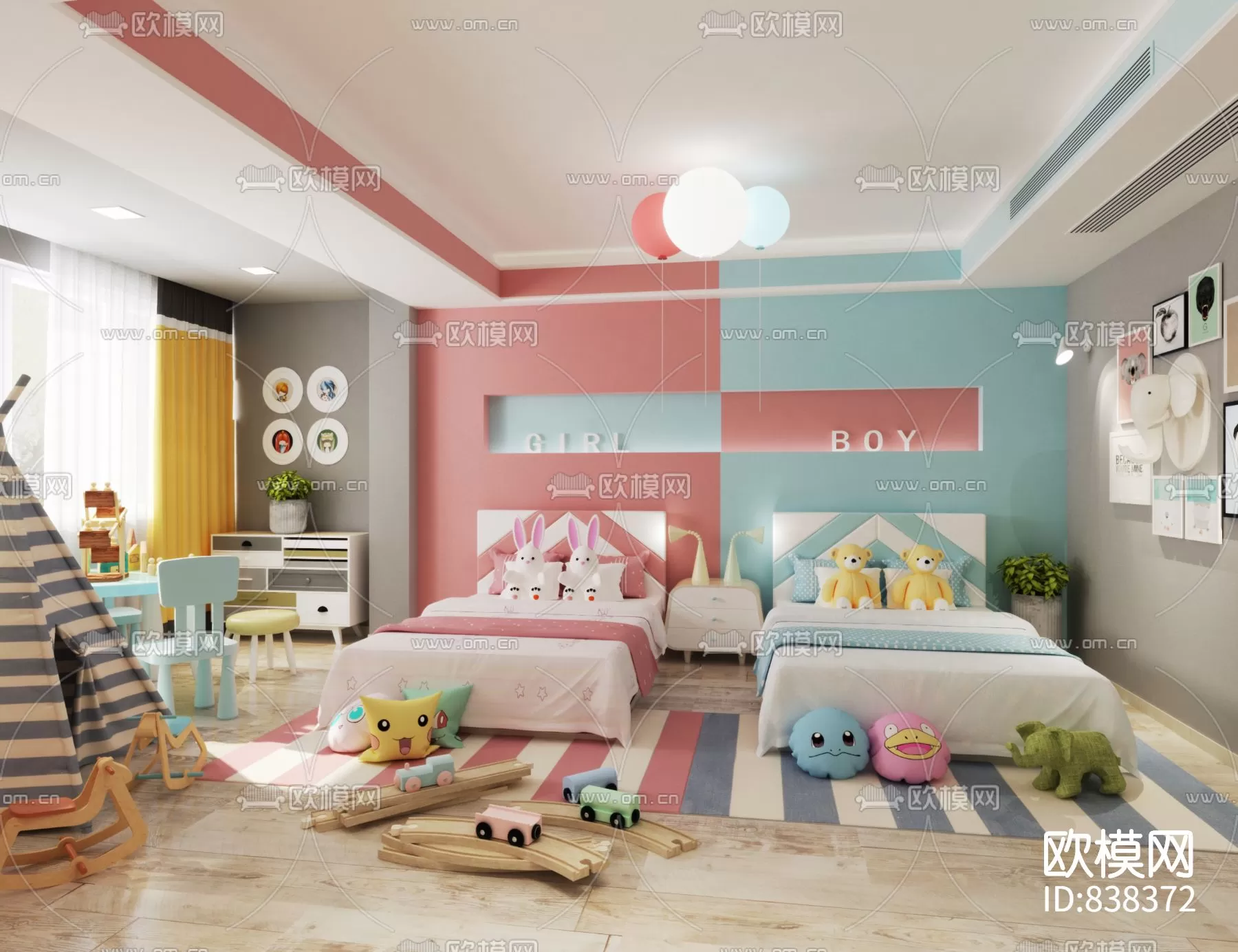 Children Room 3D Scenes – 0342 Children Room 3D Scenes – 0342