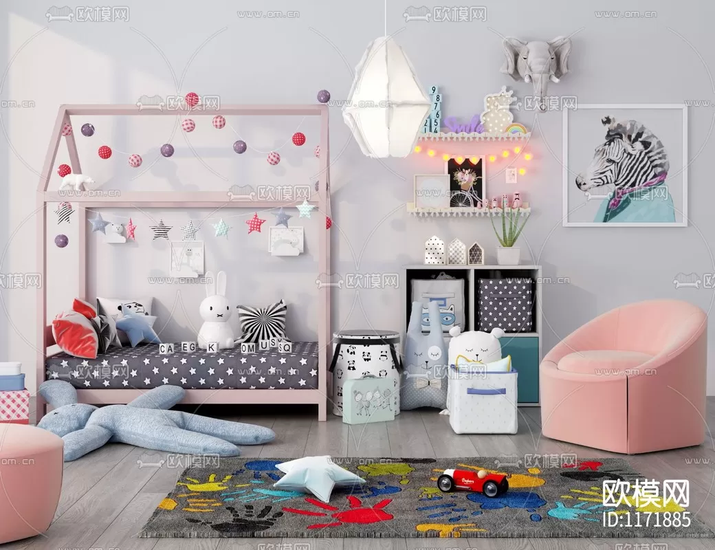 Children Room 3D Scenes – 0353 Children Room 3D Scenes – 0353