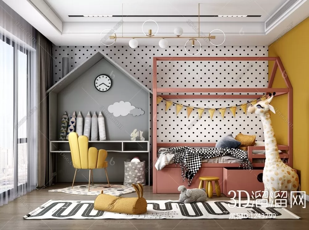 Children Room 3D Scenes – 0365 Children Room 3D Scenes – 0365