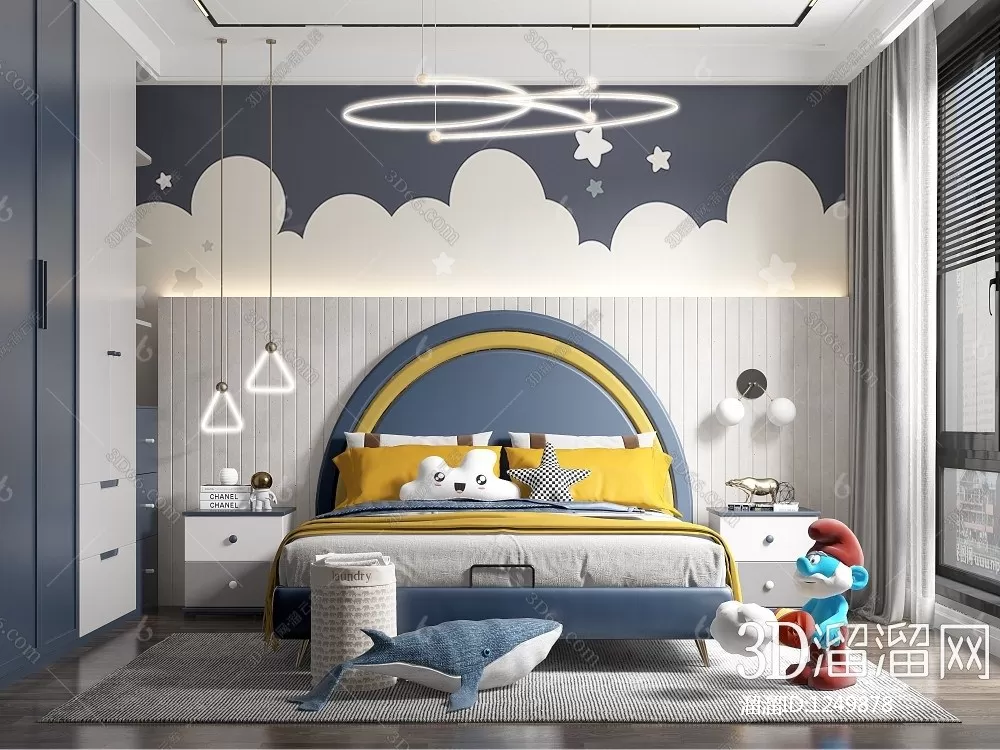 Children Room 3D Scenes – 0366 Children Room 3D Scenes – 0366
