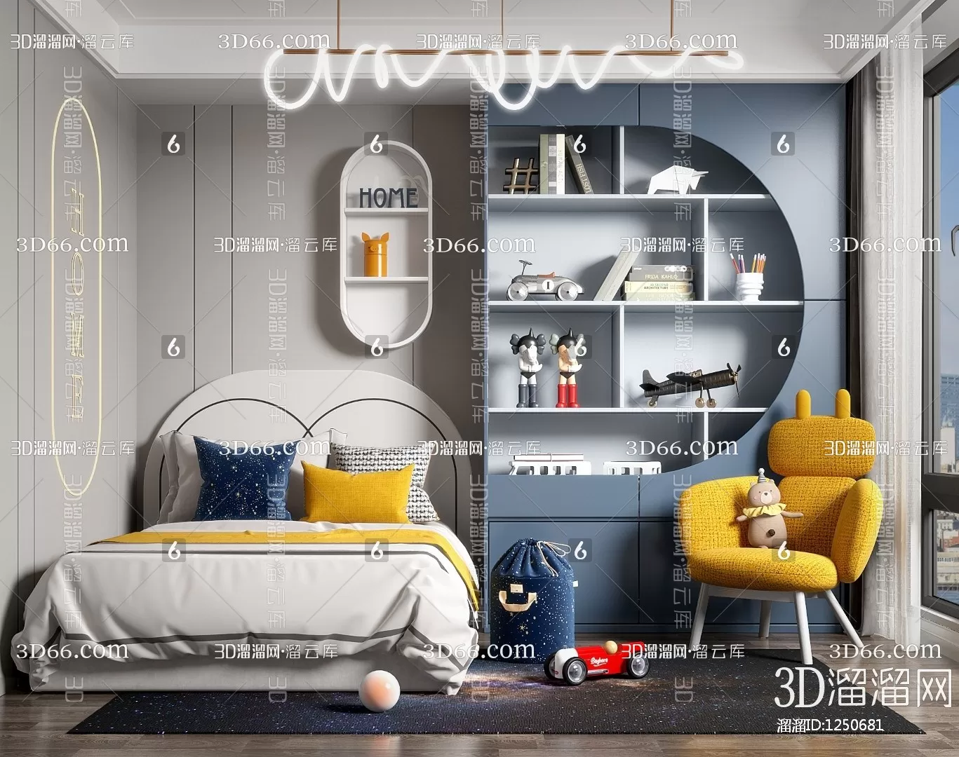 Children Room 3D Scenes – 0367 Children Room 3D Scenes – 0367