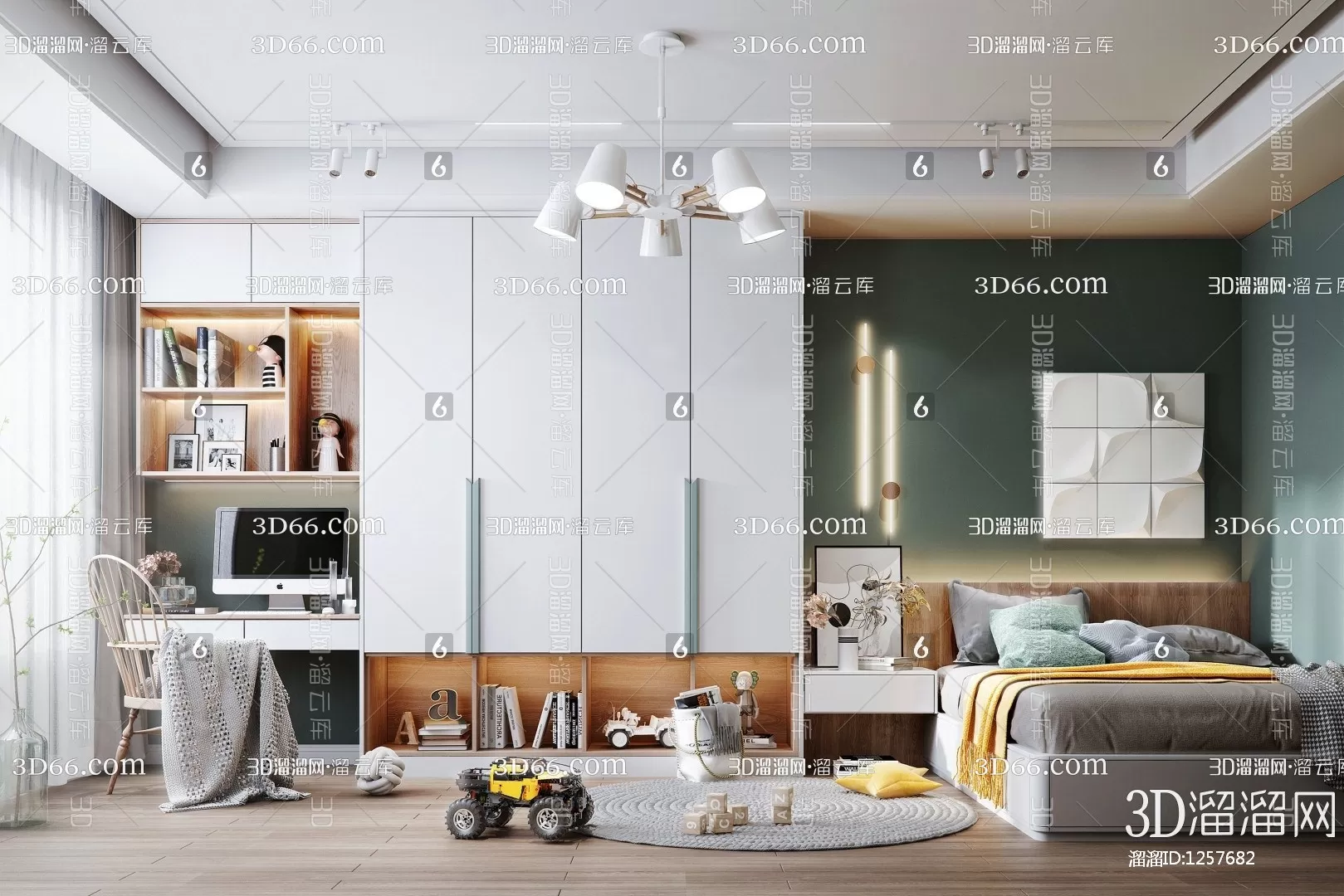 Children Room 3D Scenes – 0370 Children Room 3D Scenes – 0370