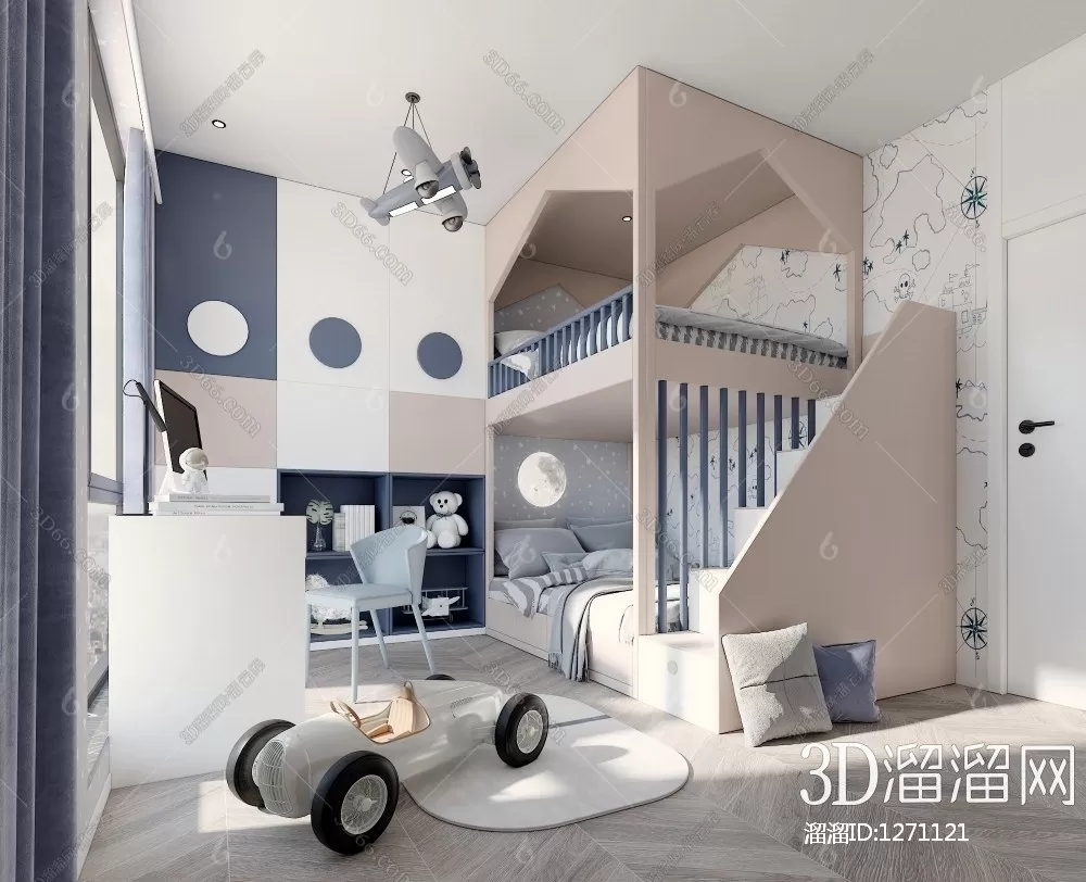 Children Room 3D Scenes – 0372 Children Room 3D Scenes – 0372
