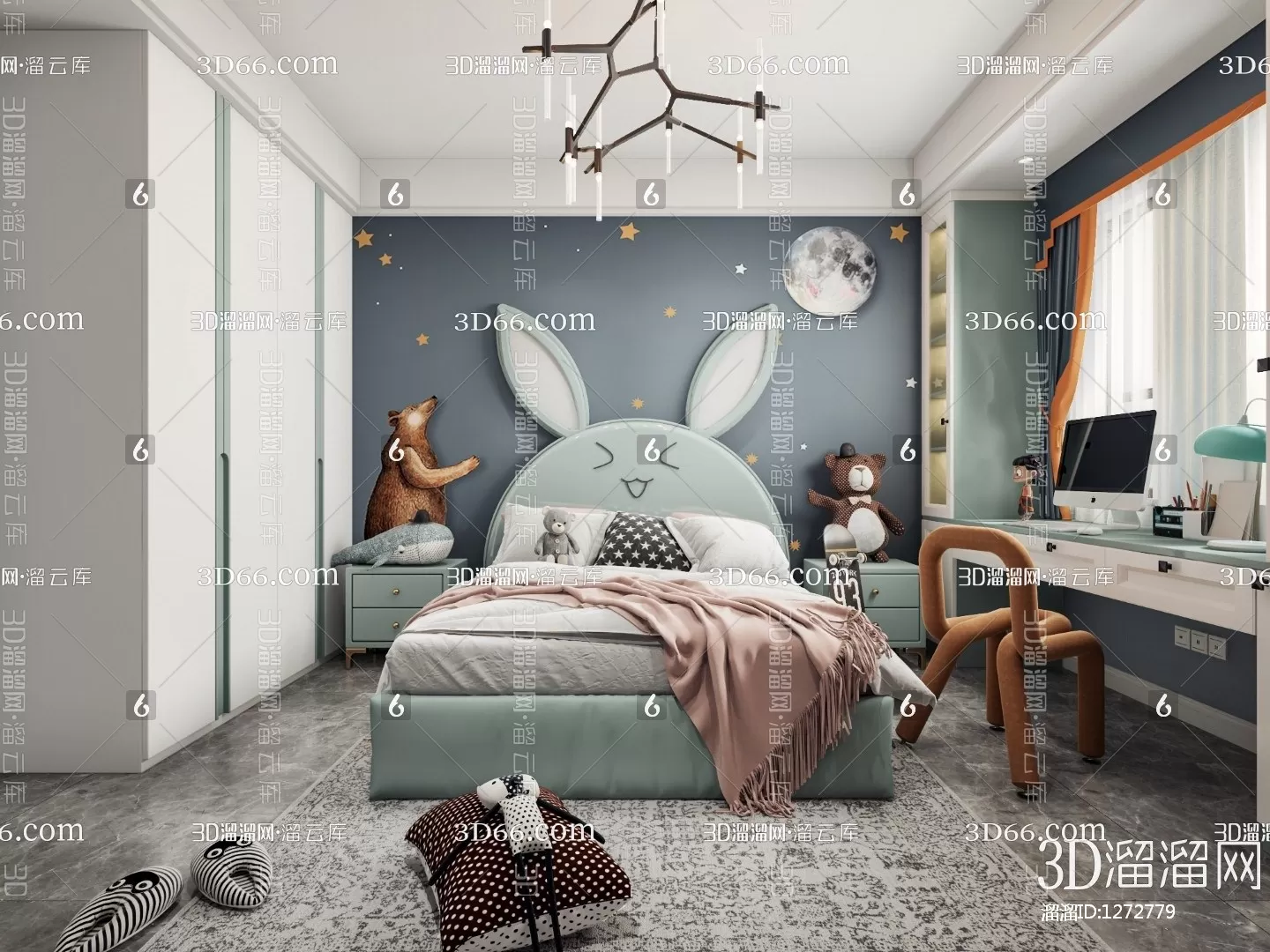 Children Room 3D Scenes – 0373 Children Room 3D Scenes – 0373