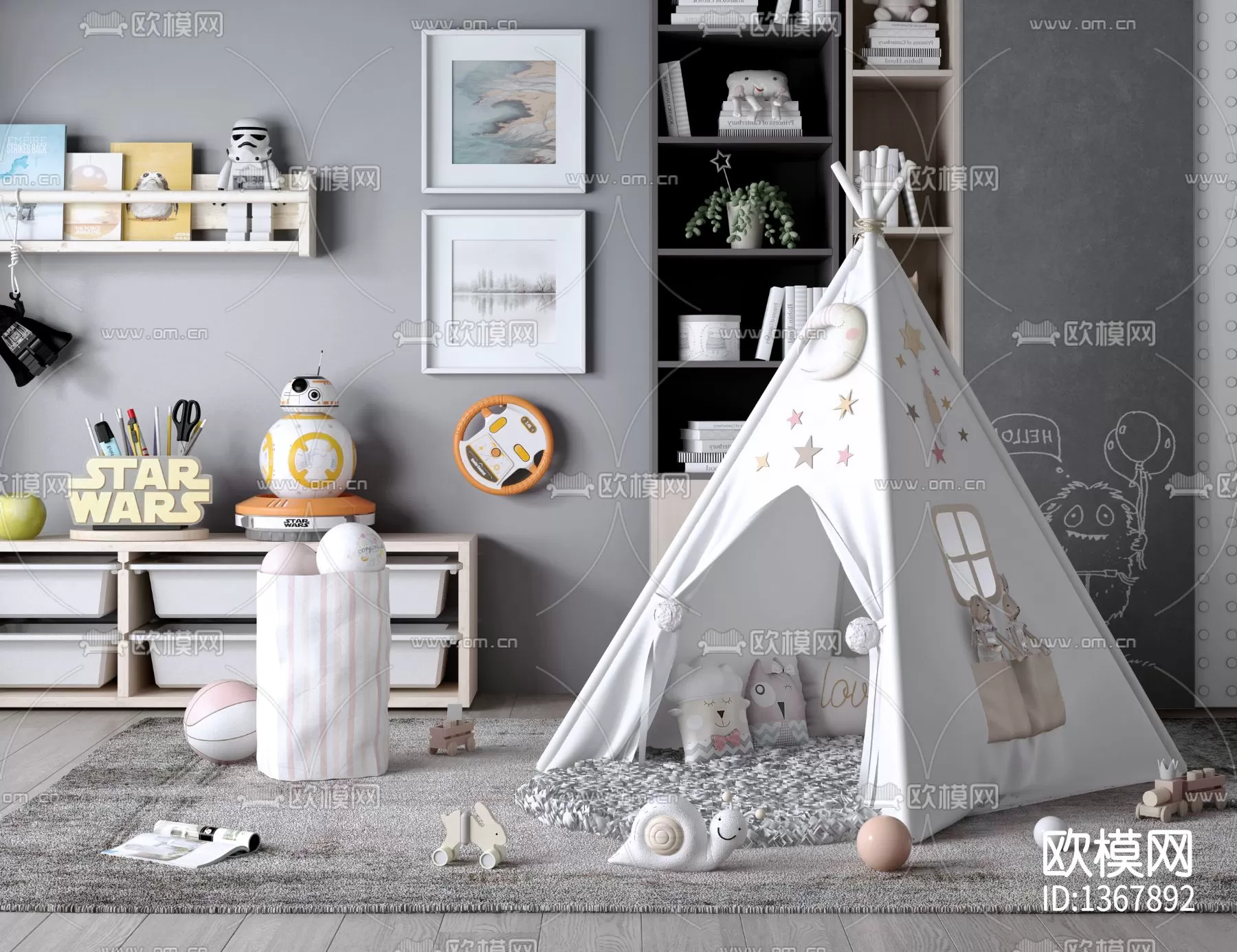 Children Room 3D Scenes – 0390 Children Room 3D Scenes – 0390