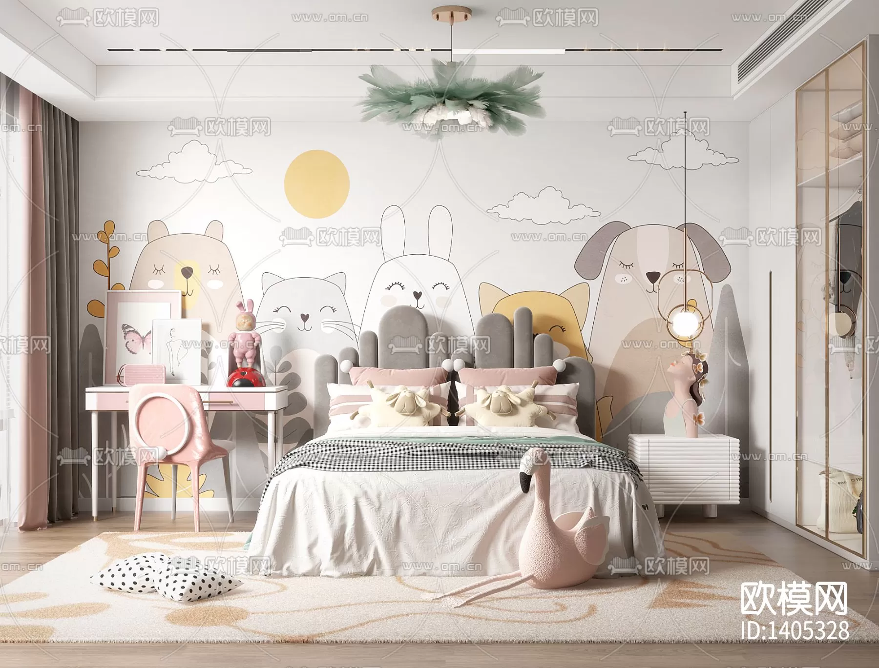 Children Room 3D Scenes – 0395 Children Room 3D Scenes – 0395