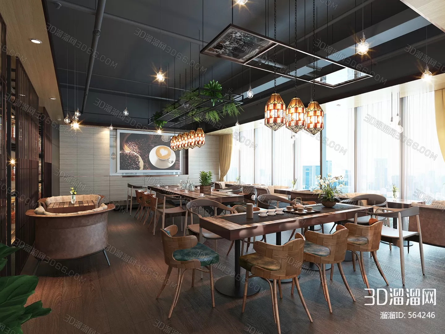Coffee Shop 3D Scenes – 0406