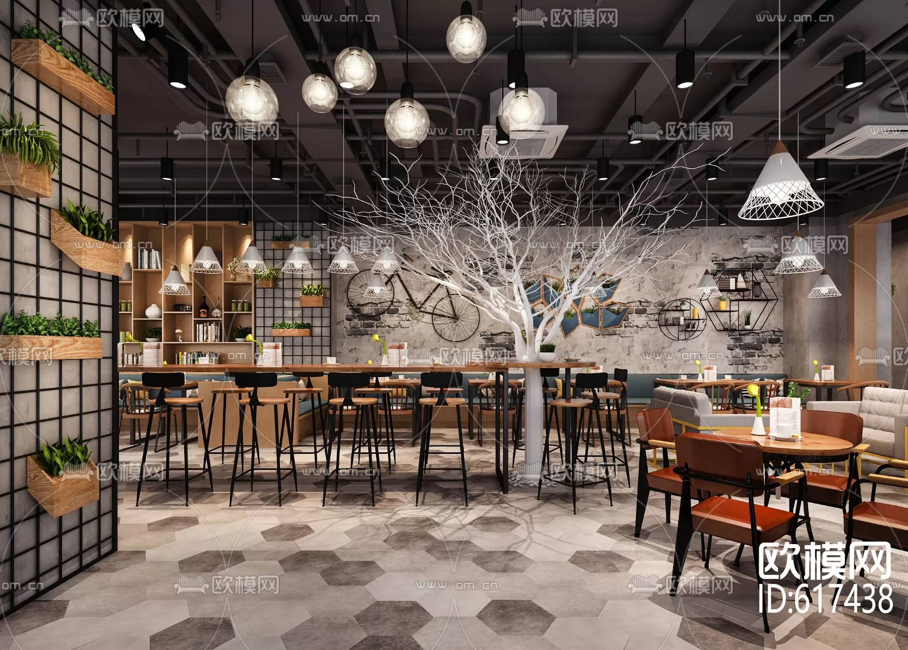 Coffee Shop 3D Scenes – 0446