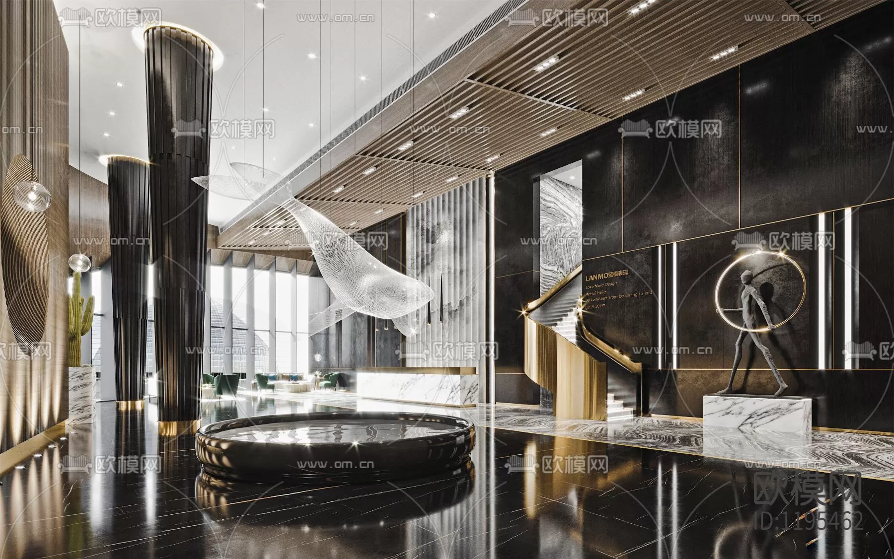 Hotel Lobby 3D Scenes – 0501