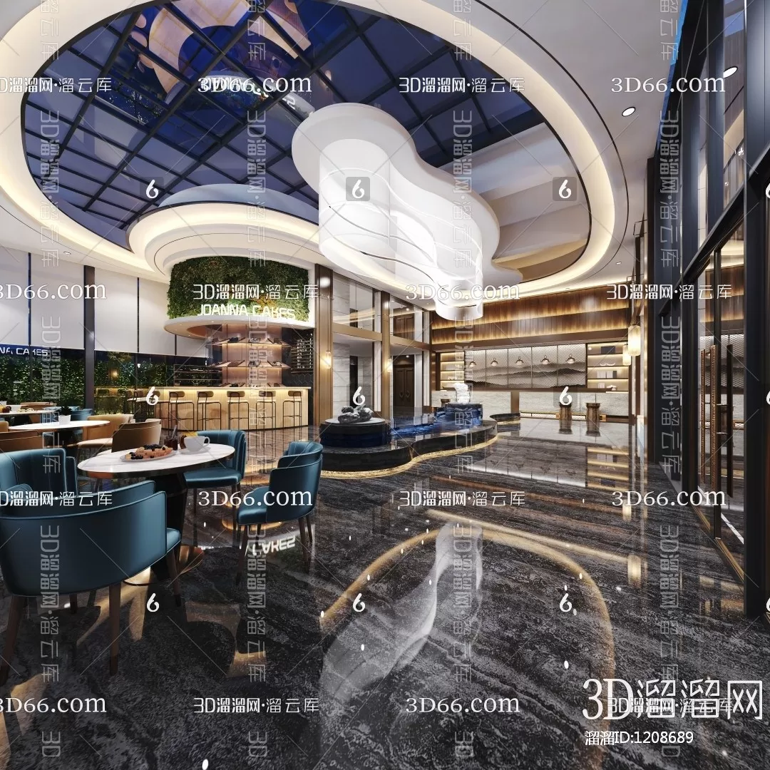 Hotel Lobby 3D Scenes – 0503