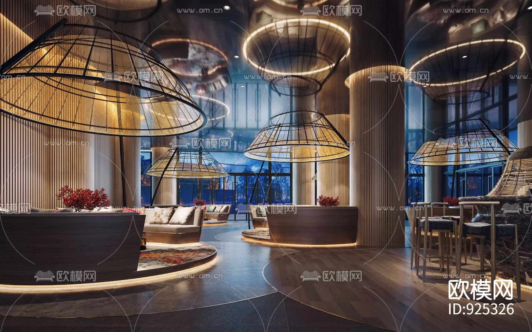 Hotel Lobby 3D Scenes – 0531