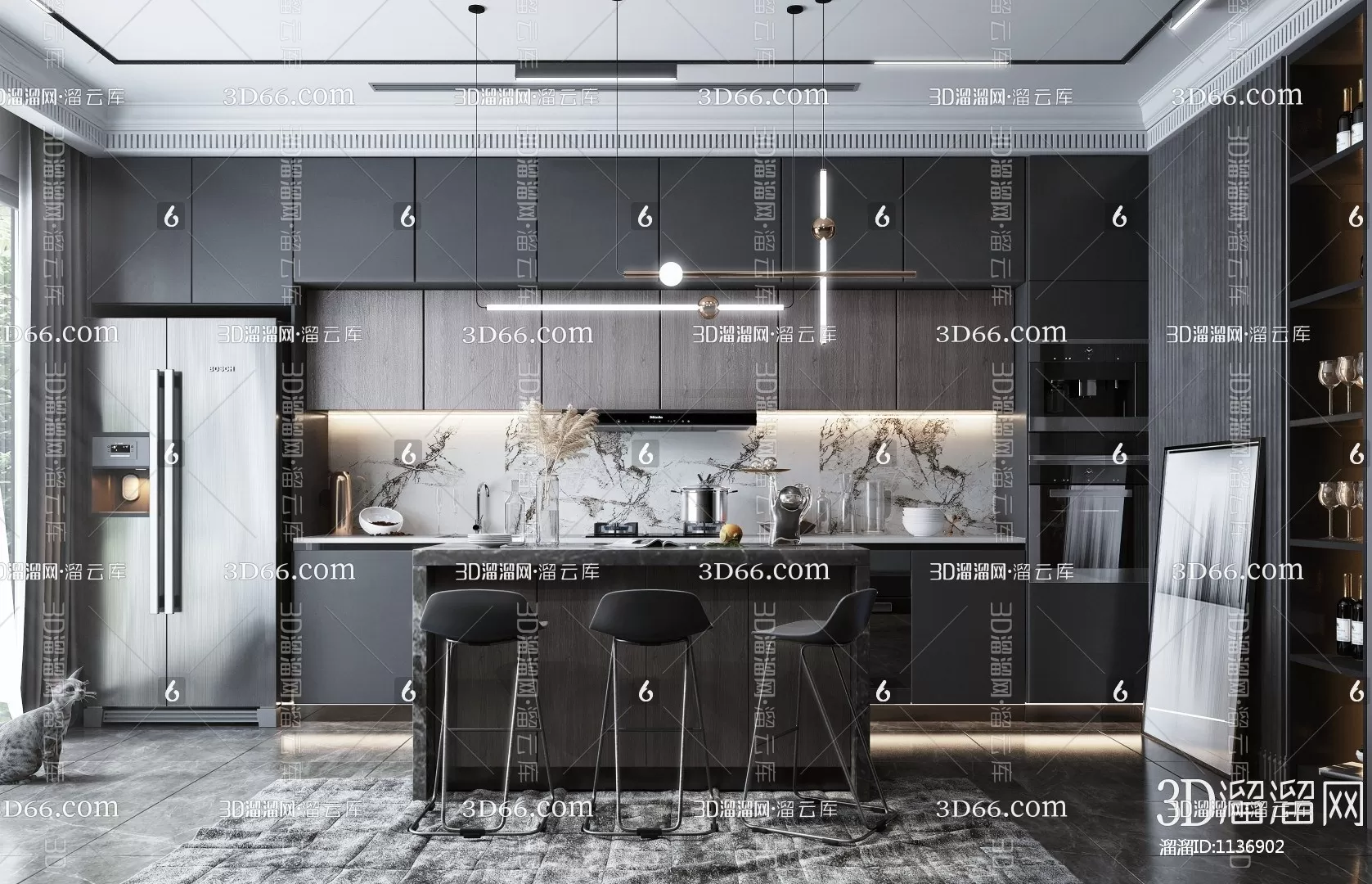 Kitchen 3D Scenes – 0543