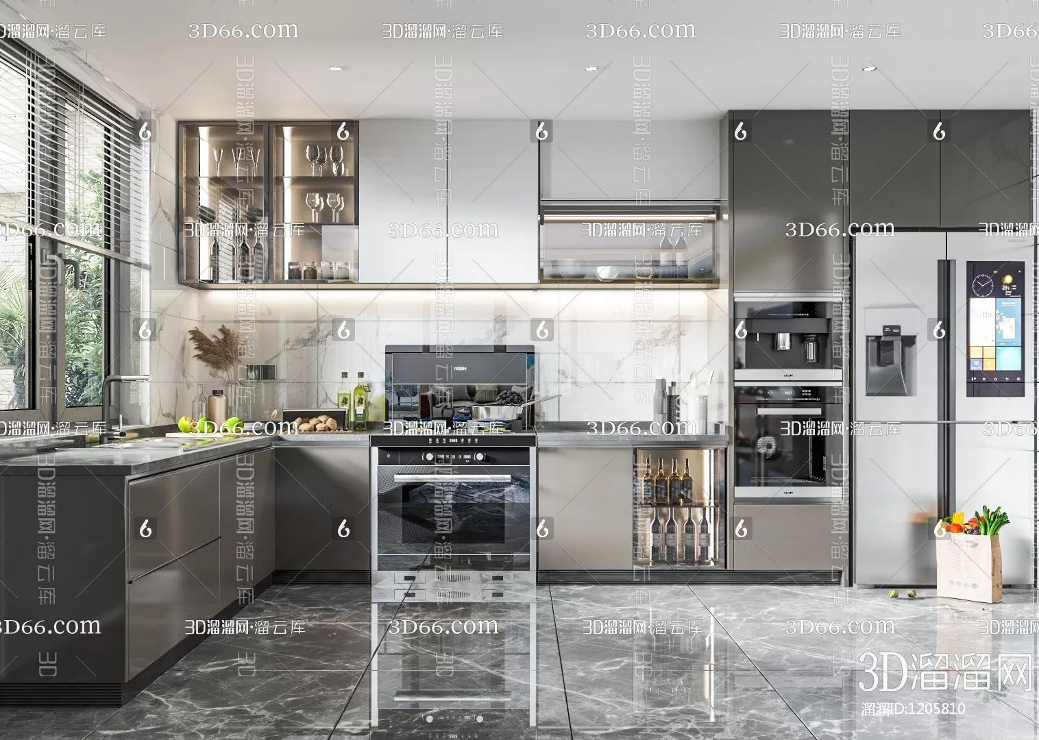 Kitchen 3D Scenes – 0555