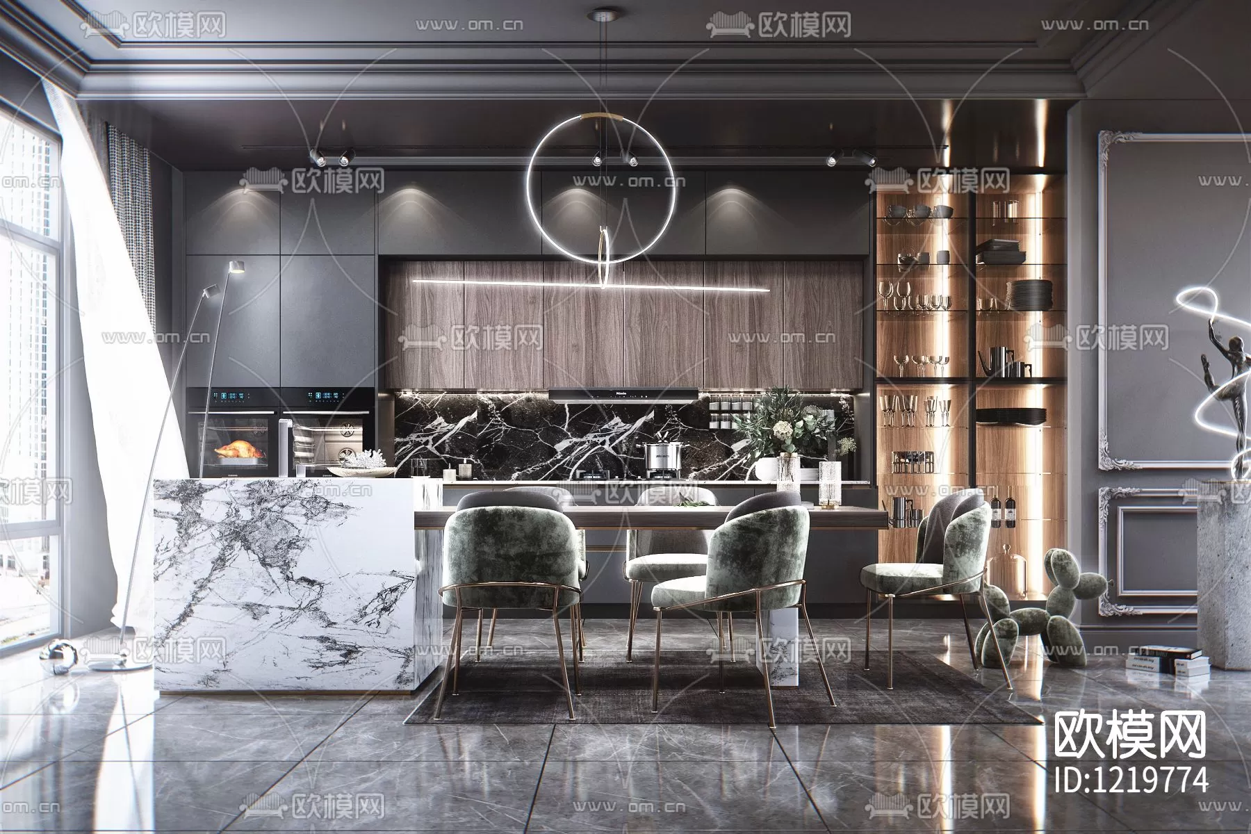 Kitchen 3D Scenes – 0556