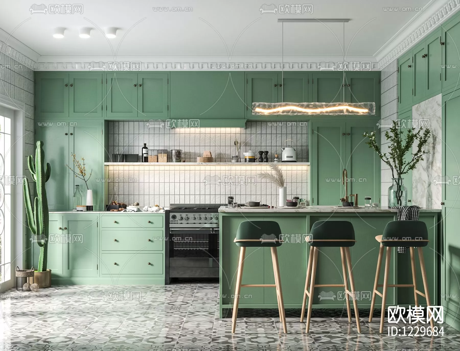 Kitchen 3D Scenes – 0557