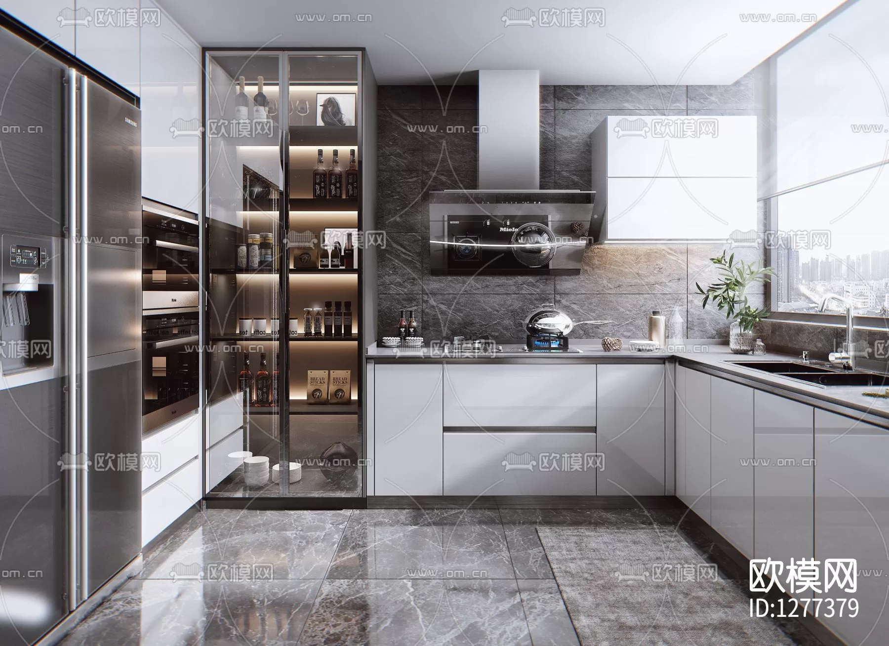 Kitchen 3D Scenes – 0564