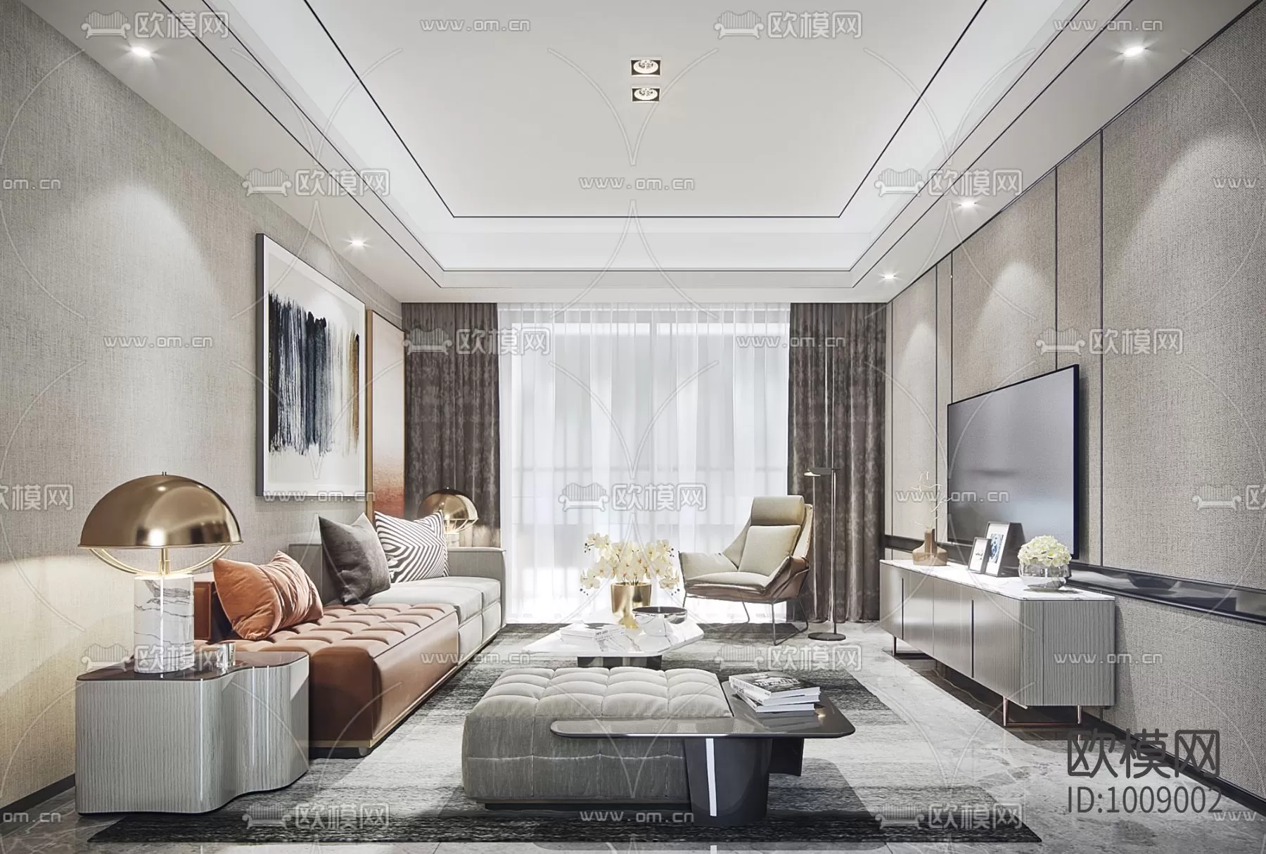 Living Room 3D Scenes – 0575 Living Room 3D Scenes – 0575