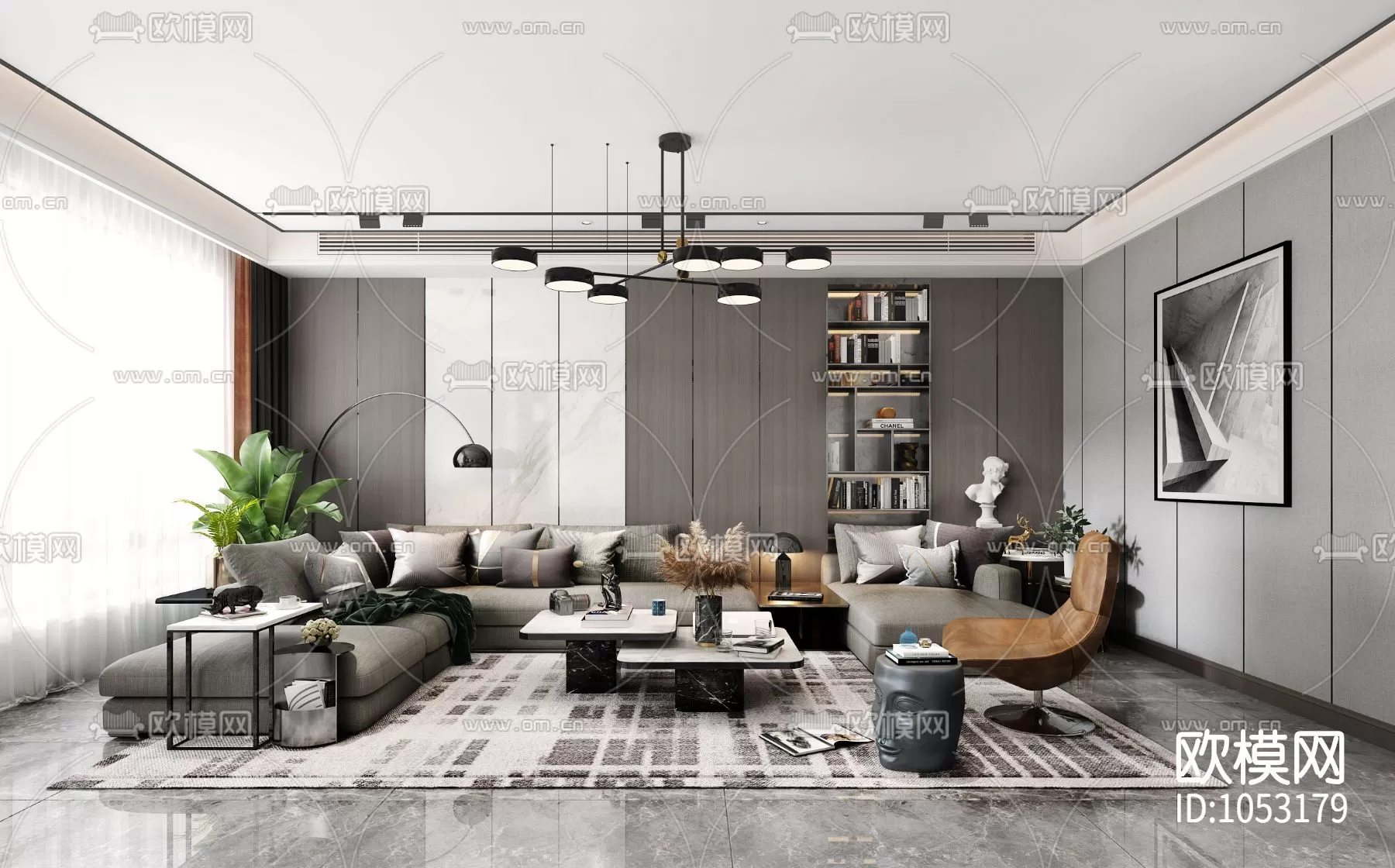 Living Room 3D Scenes – 0578 Living Room 3D Scenes – 0578