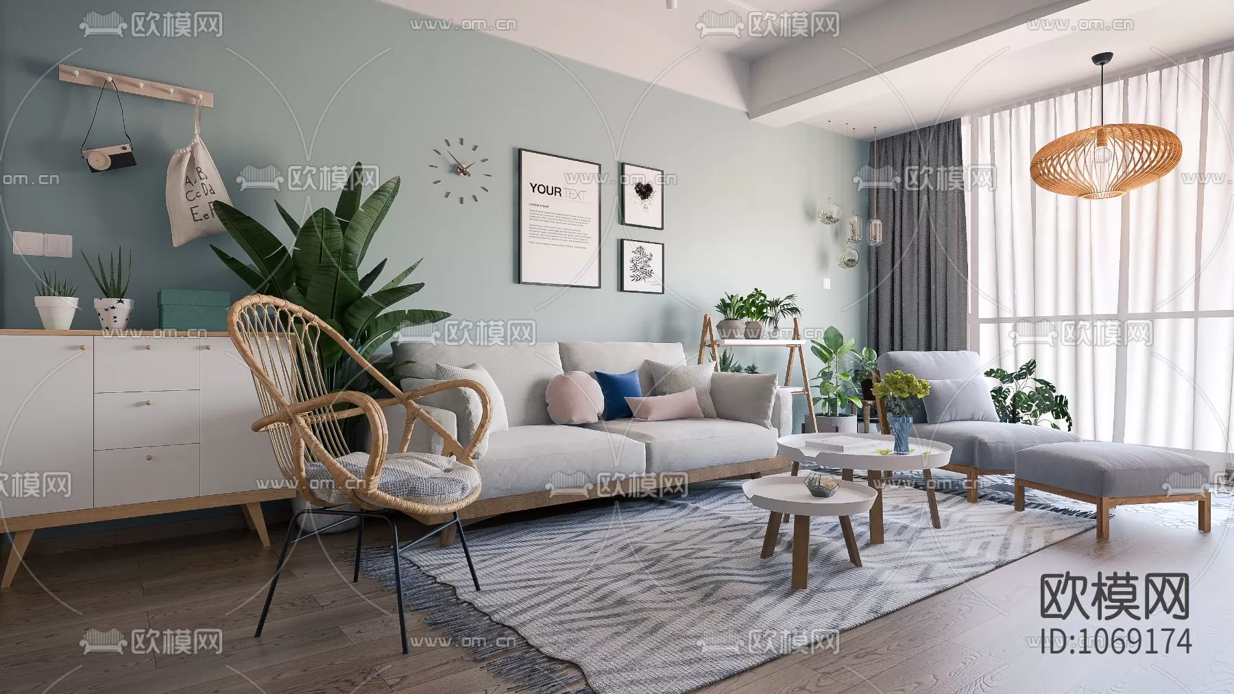 Living Room 3D Scenes – 0580 Living Room 3D Scenes – 0580