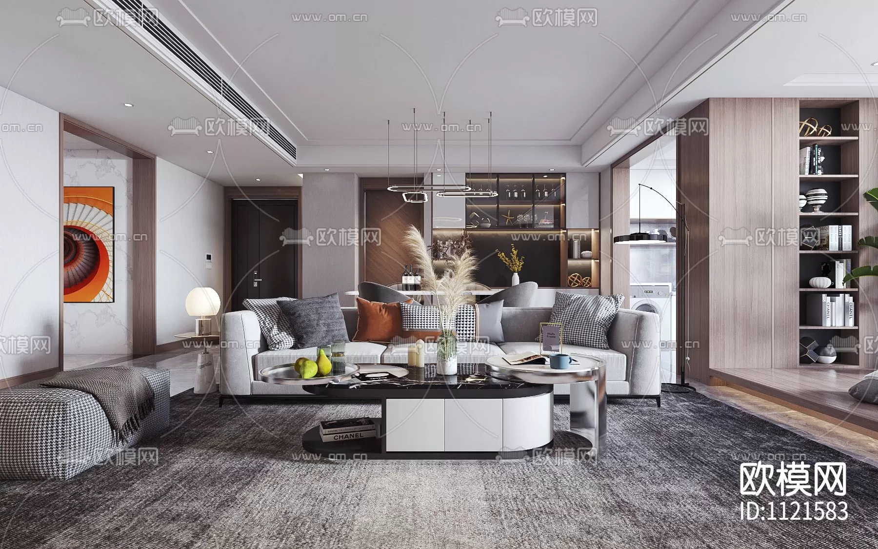 Living Room 3D Scenes – 0583 Living Room 3D Scenes – 0583