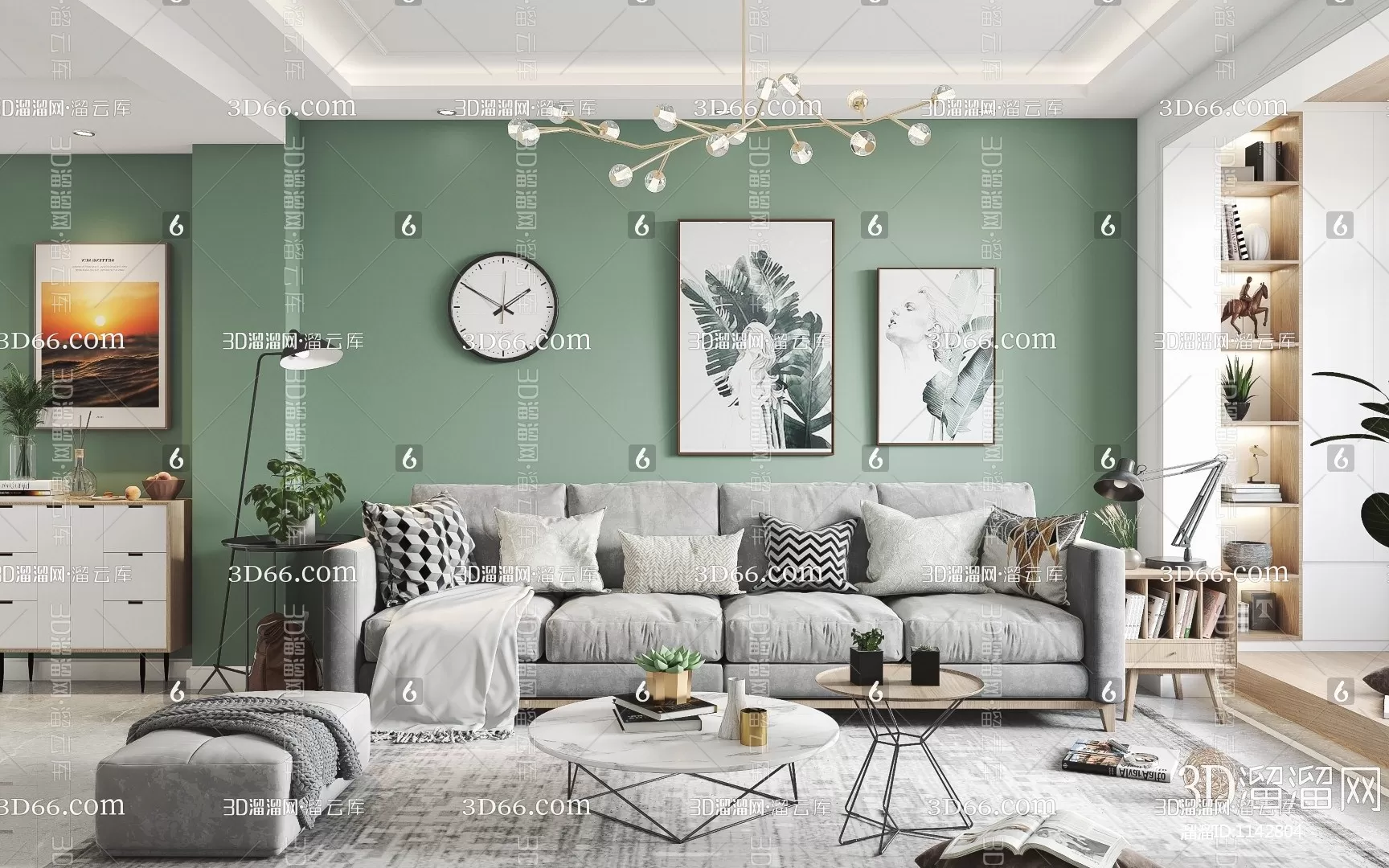 Living Room 3D Scenes – 0585 Living Room 3D Scenes – 0585