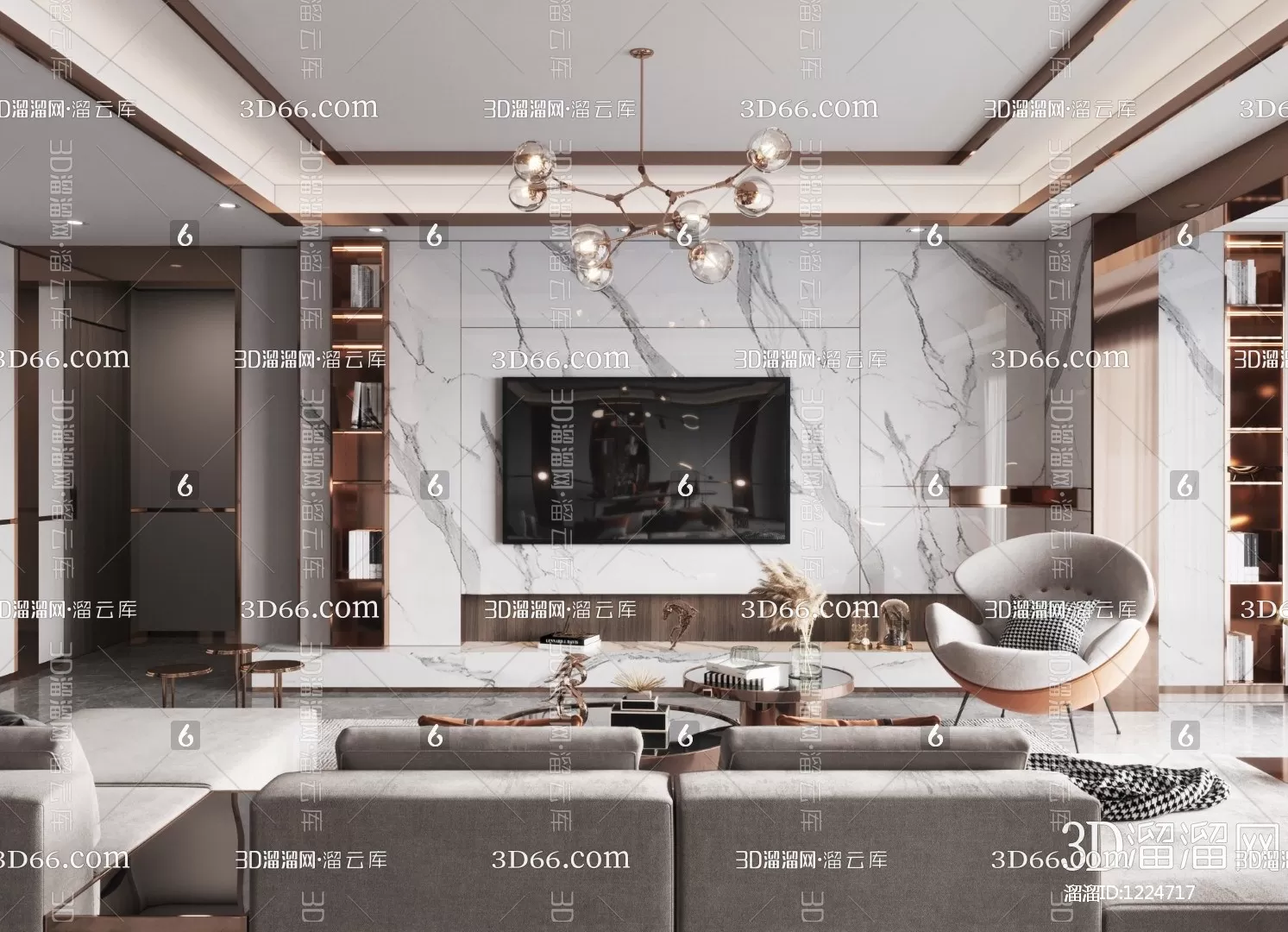 Living Room 3D Scenes – 0588 Living Room 3D Scenes – 0588