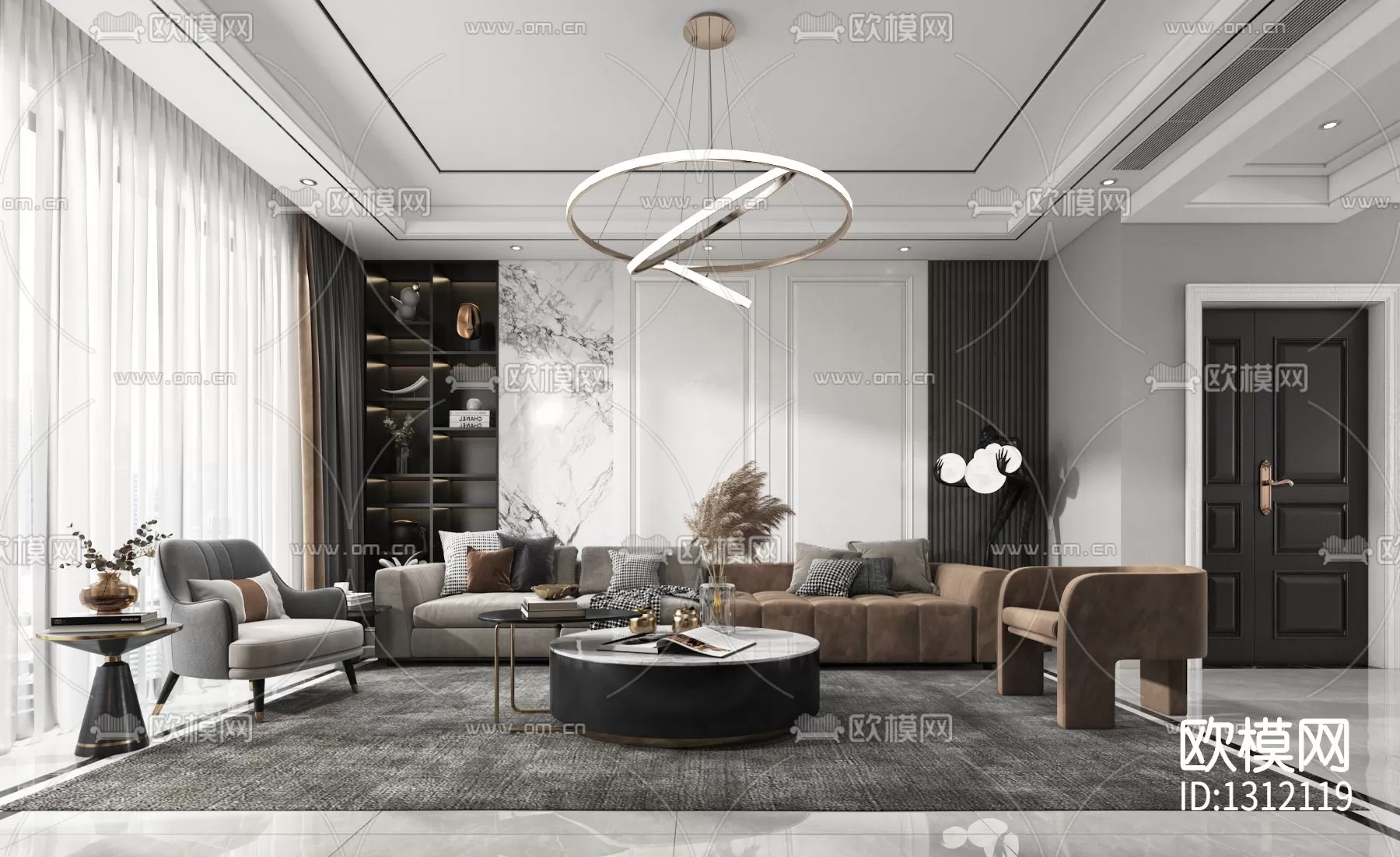 Living Room 3D Scenes – 0591 Living Room 3D Scenes – 0591