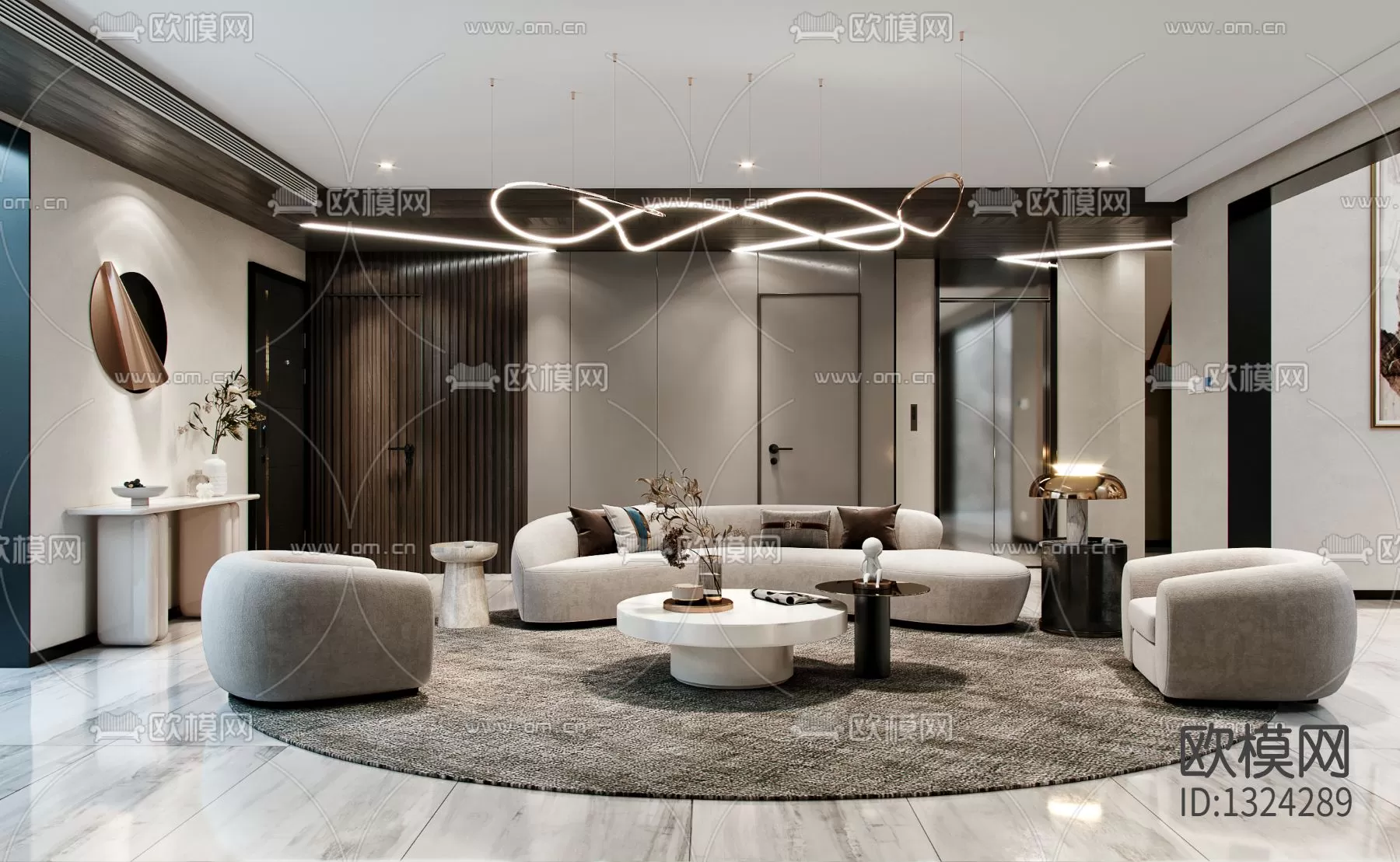 Living Room 3D Scenes – 0595 Living Room 3D Scenes – 0595