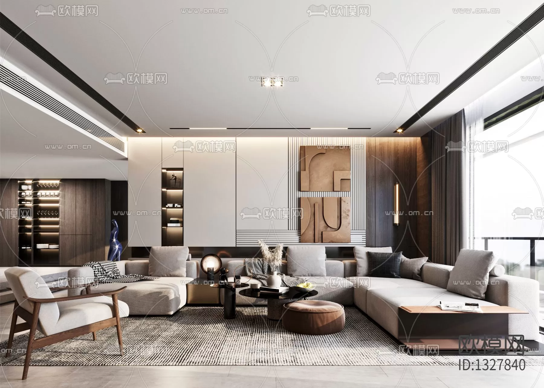 Living Room 3D Scenes – 0597 Living Room 3D Scenes – 0597