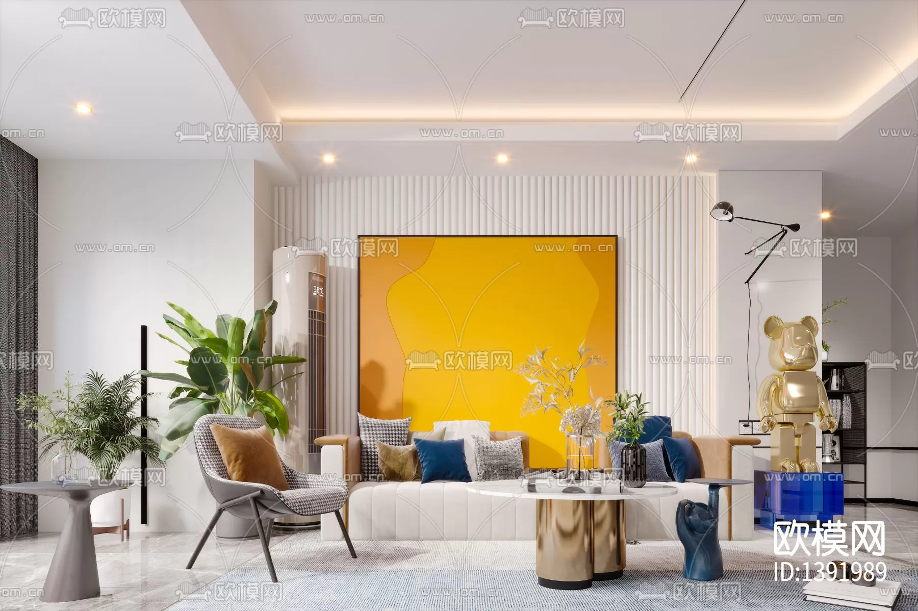 Living Room 3D Scenes – 0601 Living Room 3D Scenes – 0601