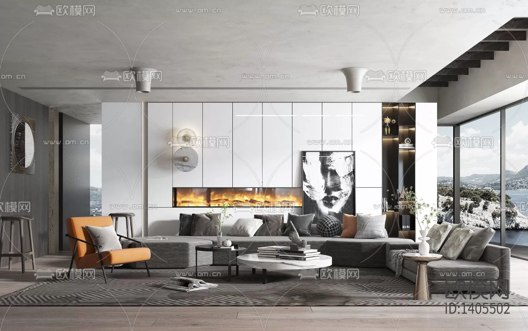 Living Room 3D Scenes – 0609 Living Room 3D Scenes – 0609