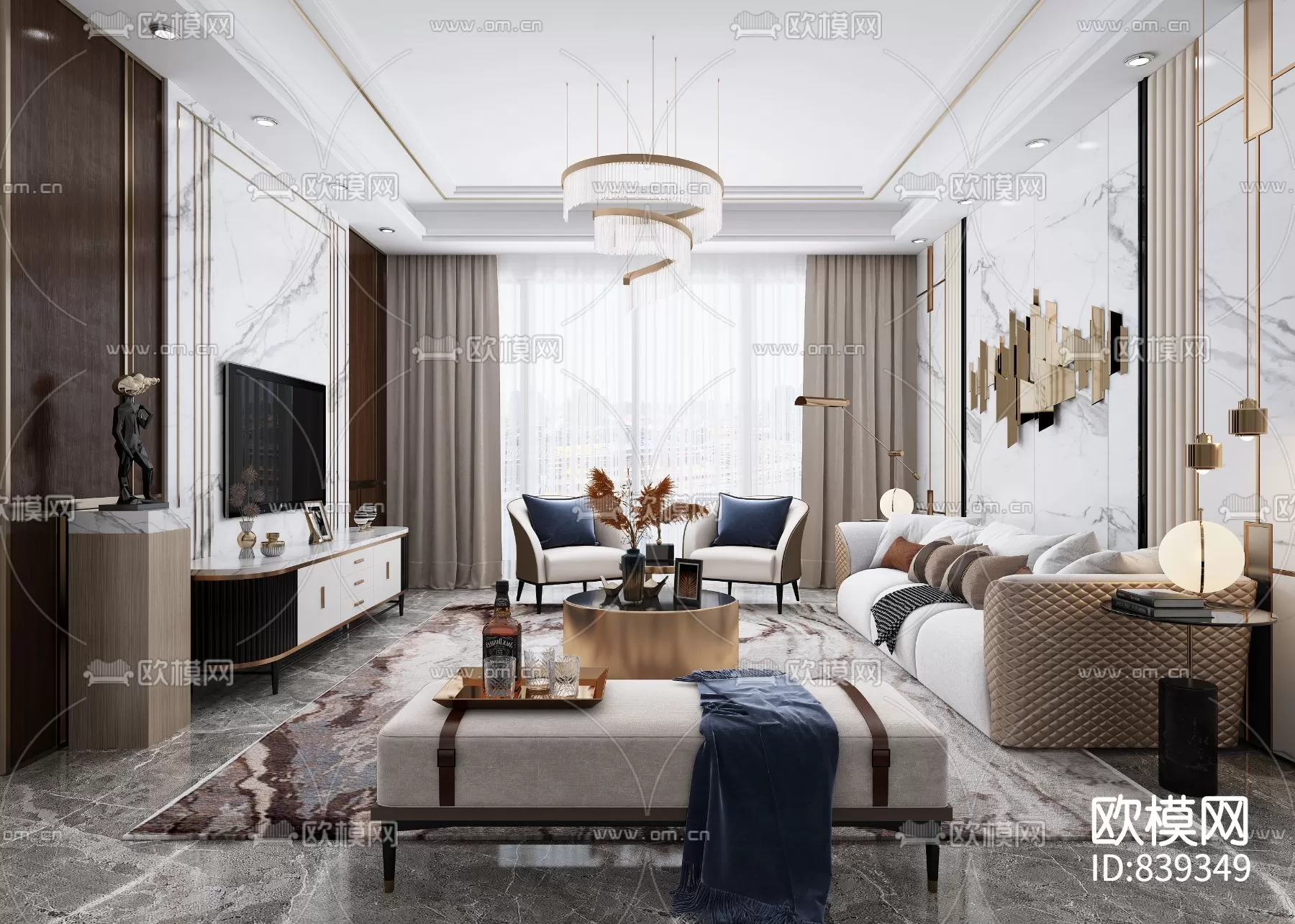 Living Room 3D Scenes – 0614 Living Room 3D Scenes – 0614