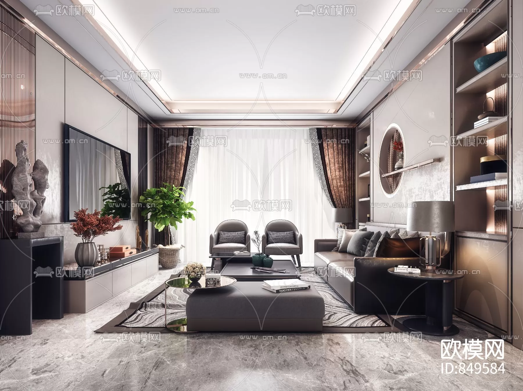 Living Room 3D Scenes – 0615 Living Room 3D Scenes – 0615