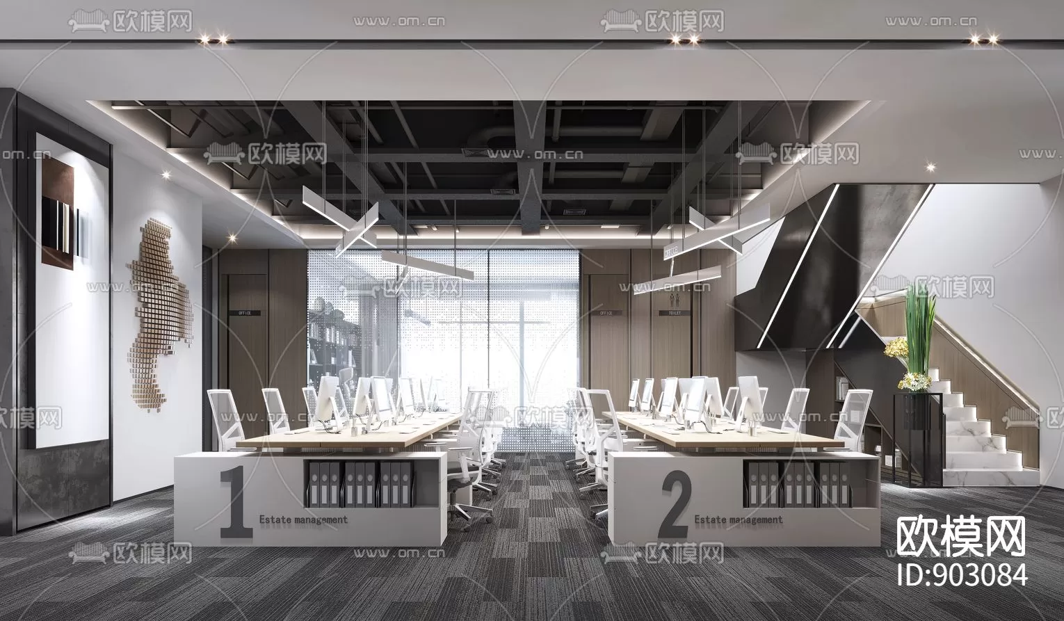 Office 3D Scenes – 0642 Office 3D Scenes – 0642