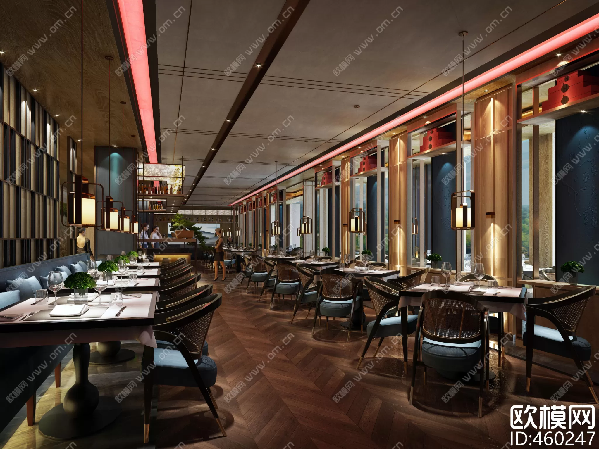 Restaurant 3D Scenes – 0703