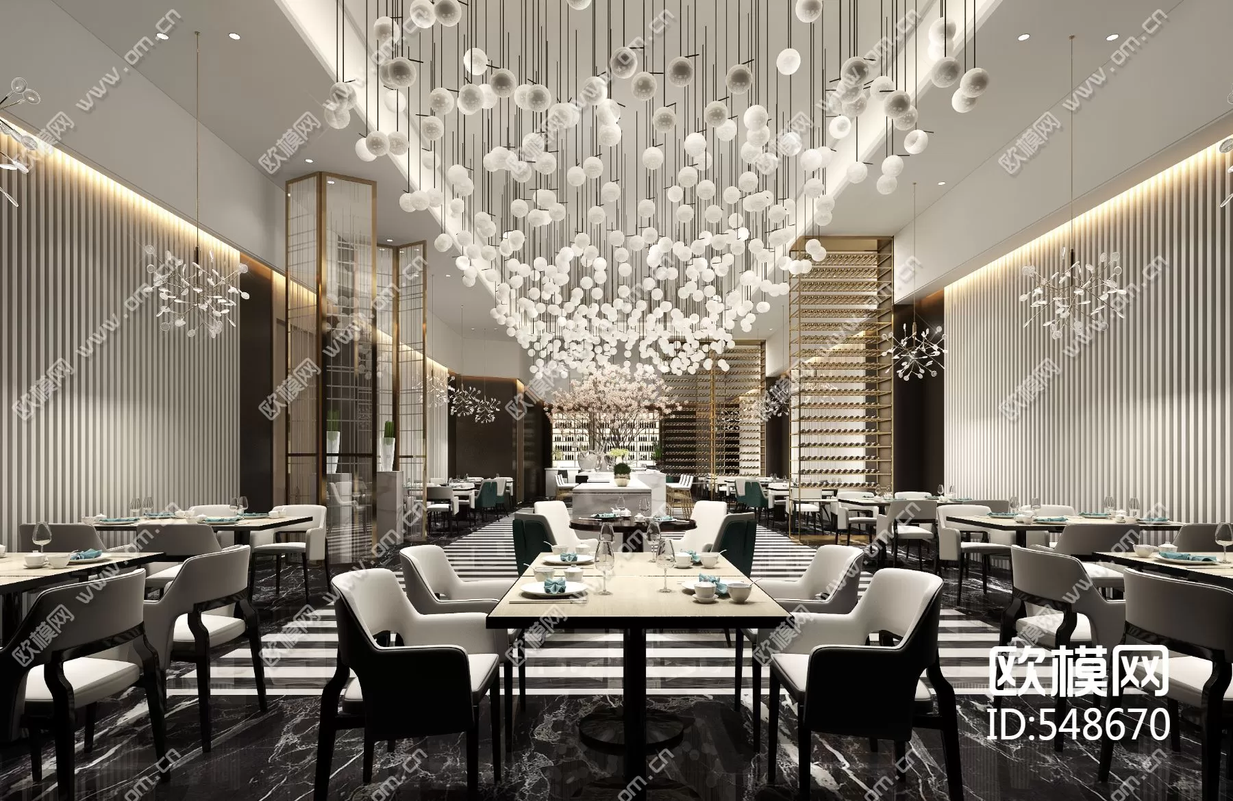 Restaurant 3D Scenes – 0704