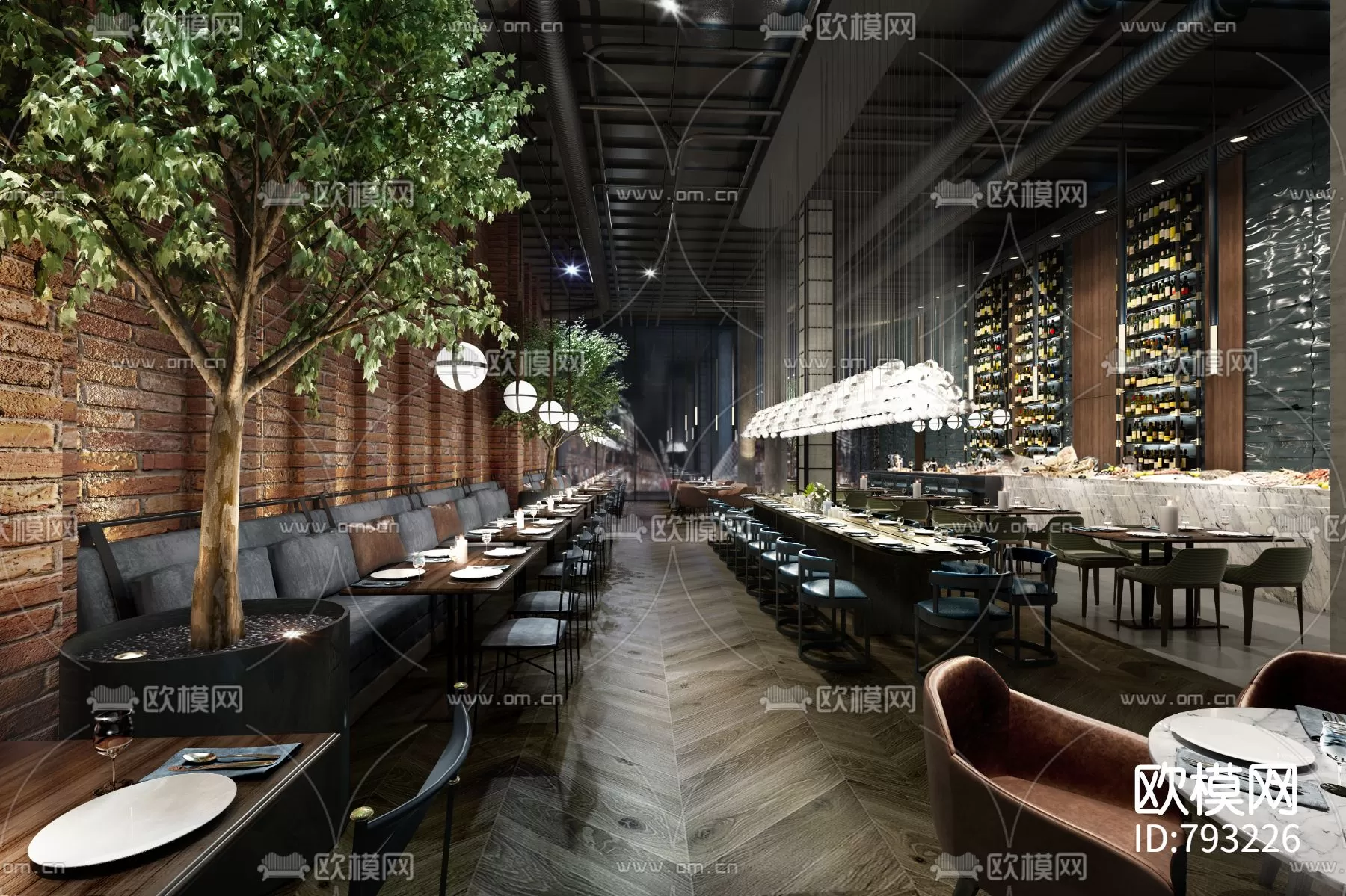 Restaurant 3D Scenes – 0718