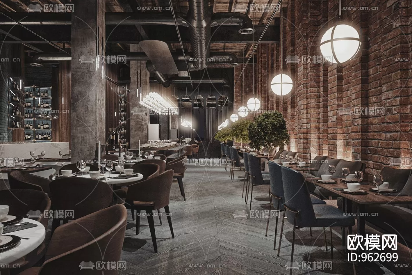 Restaurant 3D Scenes – 0736
