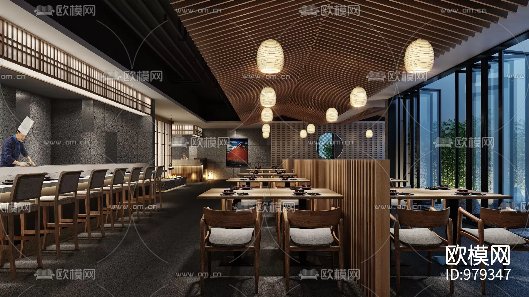 Restaurant 3D Scenes – 0739