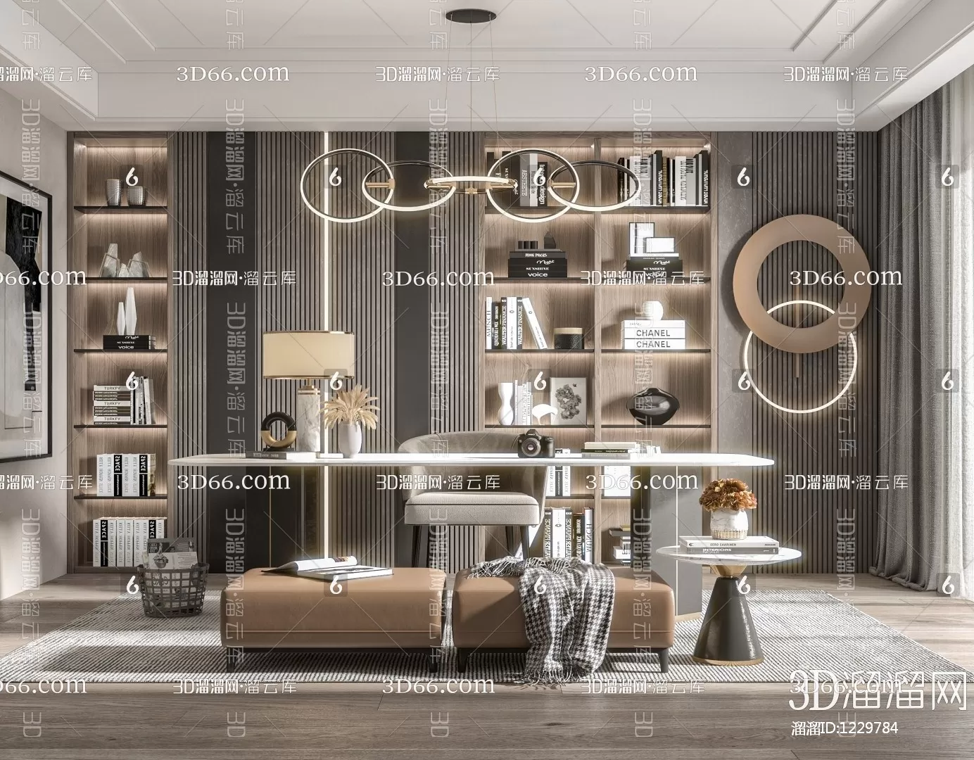 Study Room 3D Scenes – 0803