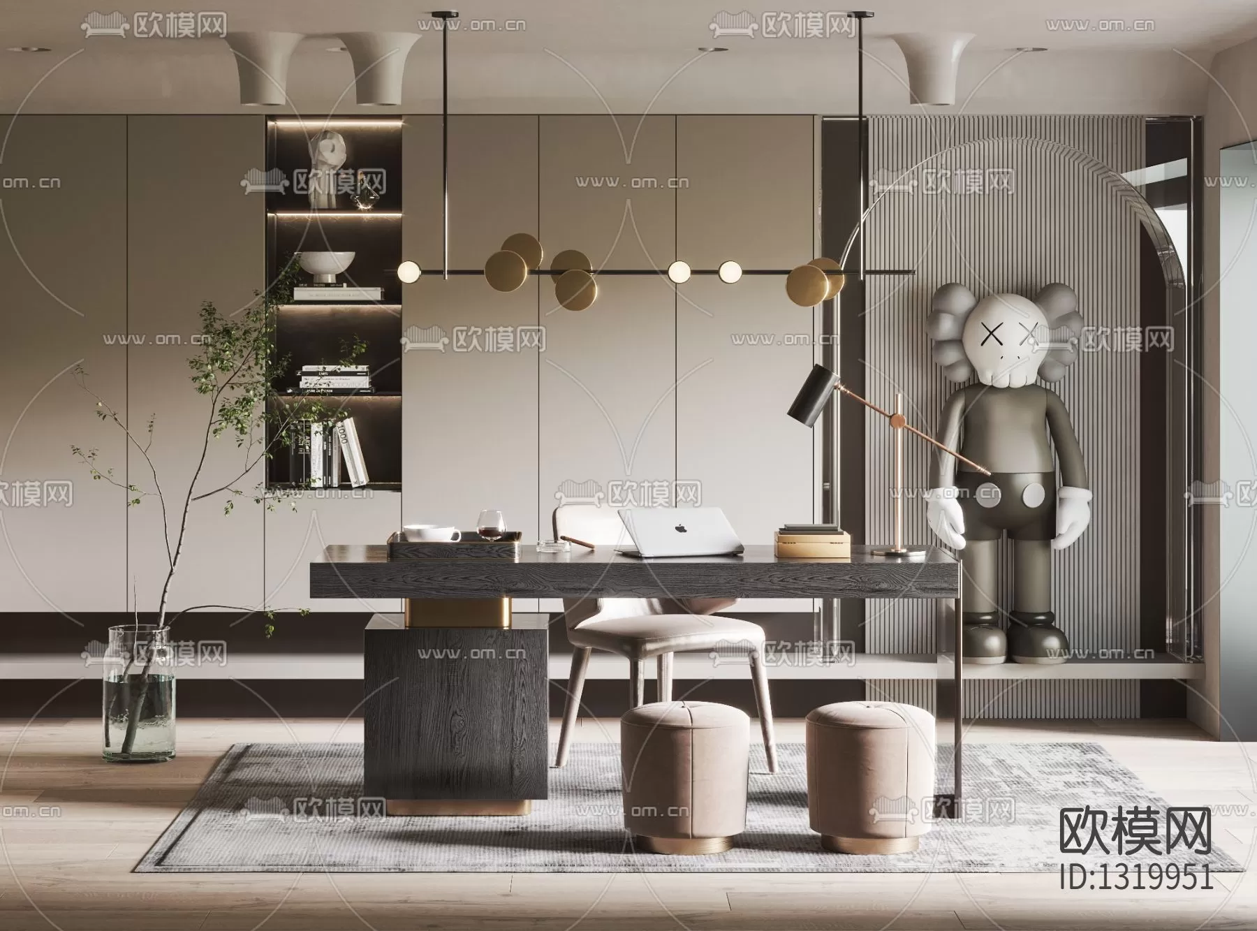 Study Room 3D Scenes – 0817