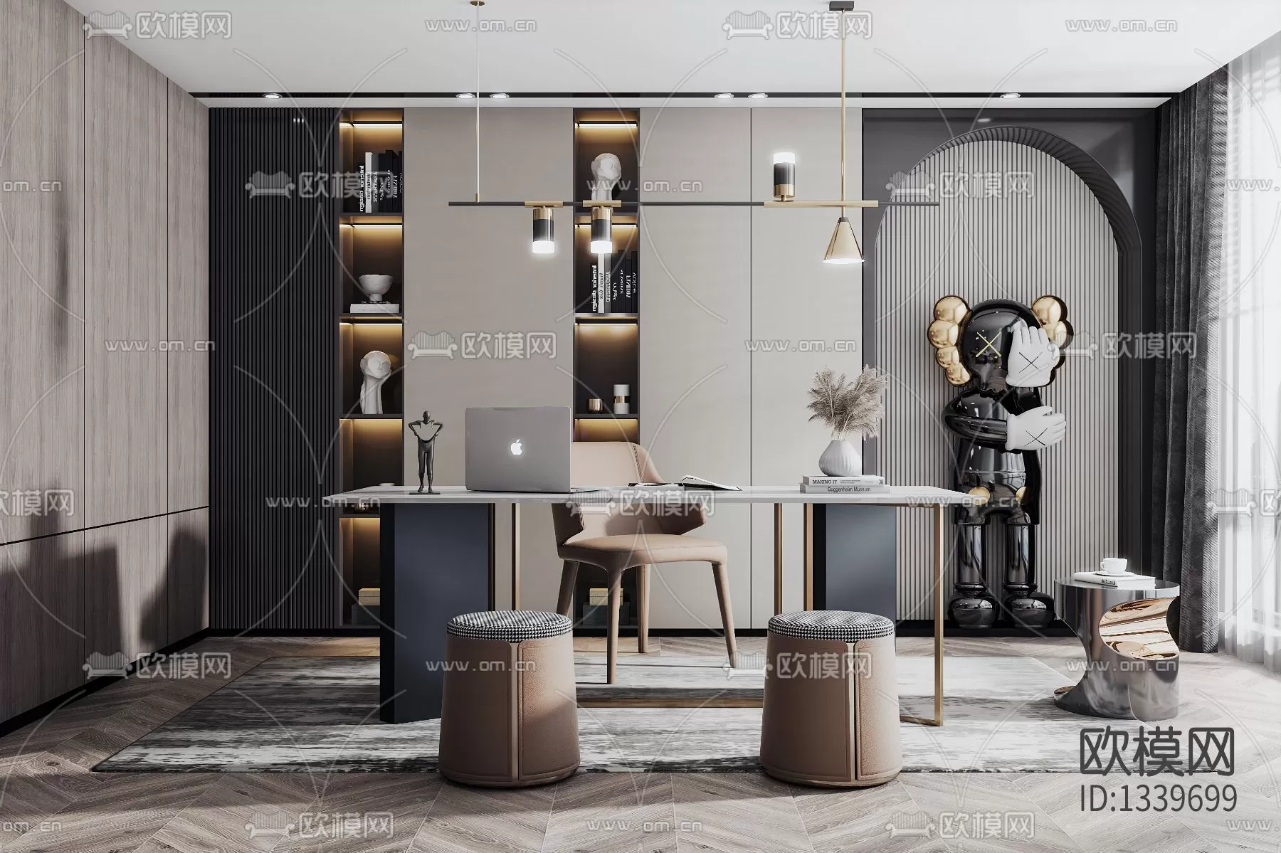 Study Room 3D Scenes – 0821