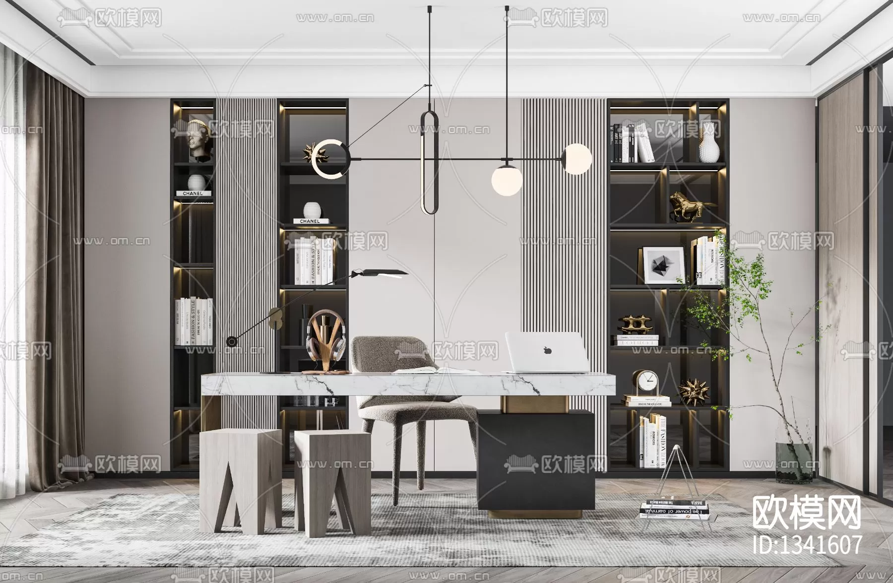 Study Room 3D Scenes – 0825