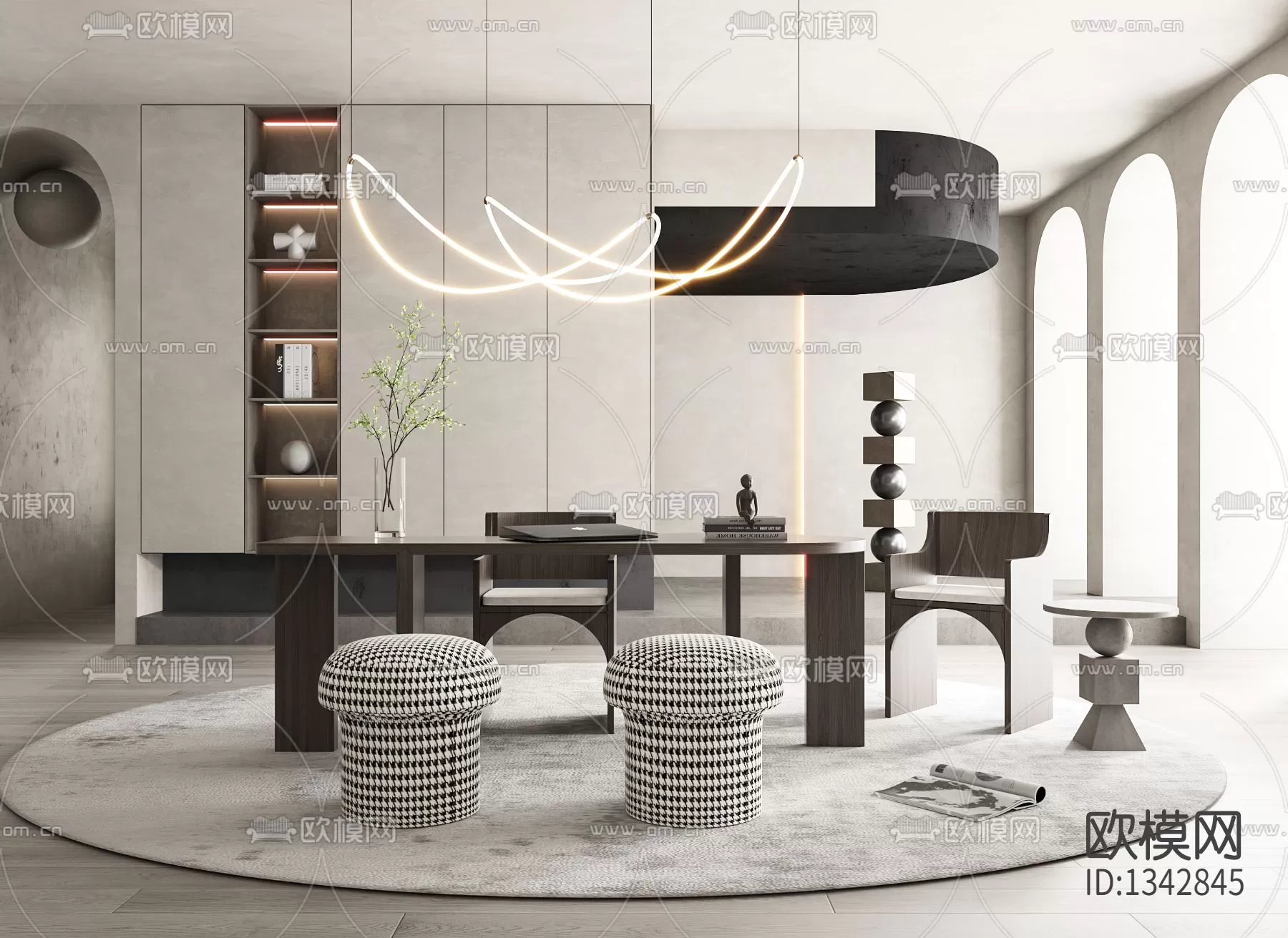 Study Room 3D Scenes – 0826