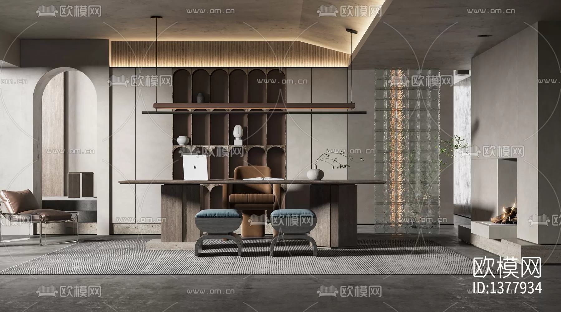 Study Room 3D Scenes – 0829