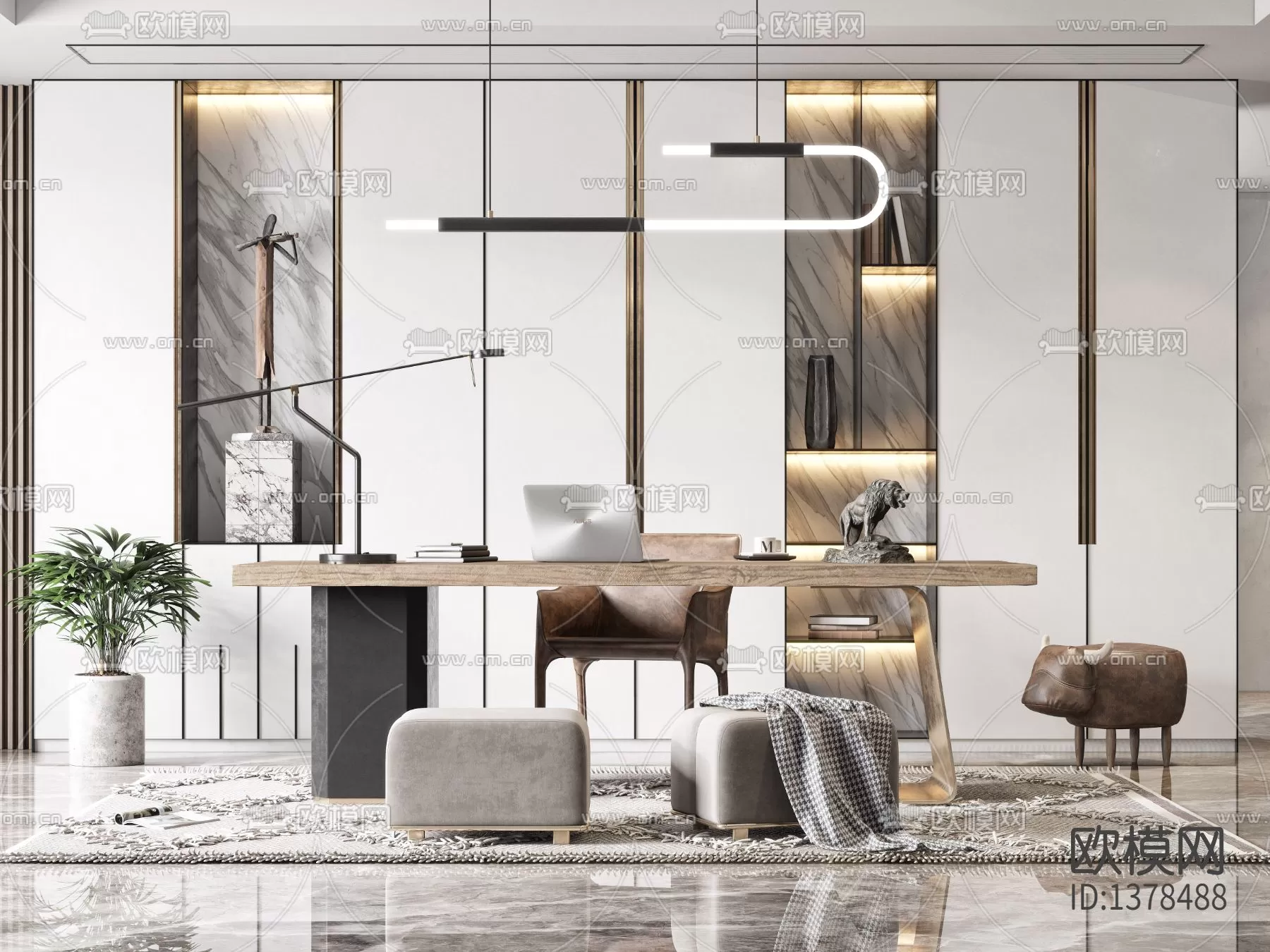 Study Room 3D Scenes – 0830