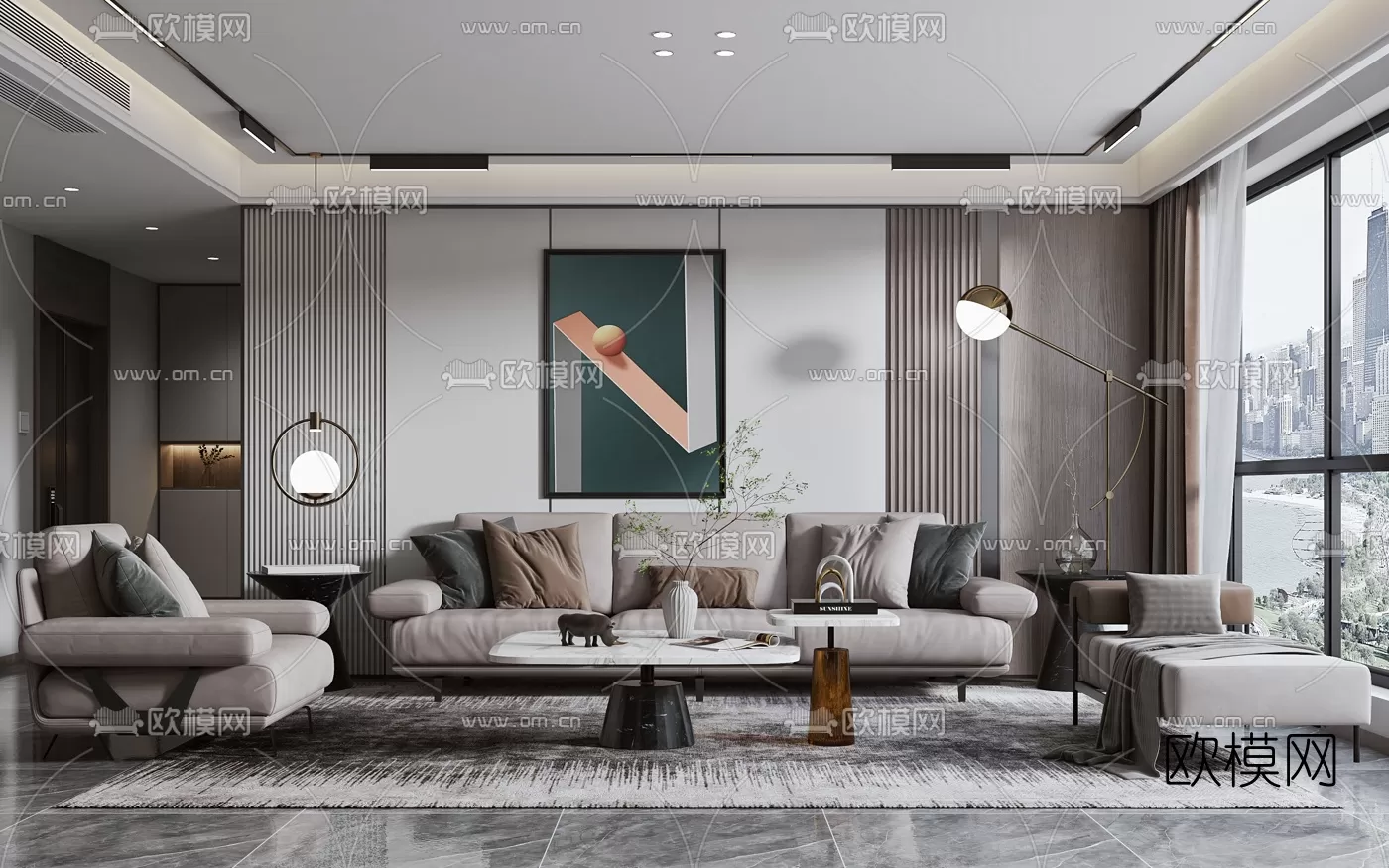 Living Room 3D Scenes – 0878 Living Room 3D Scenes – 0878